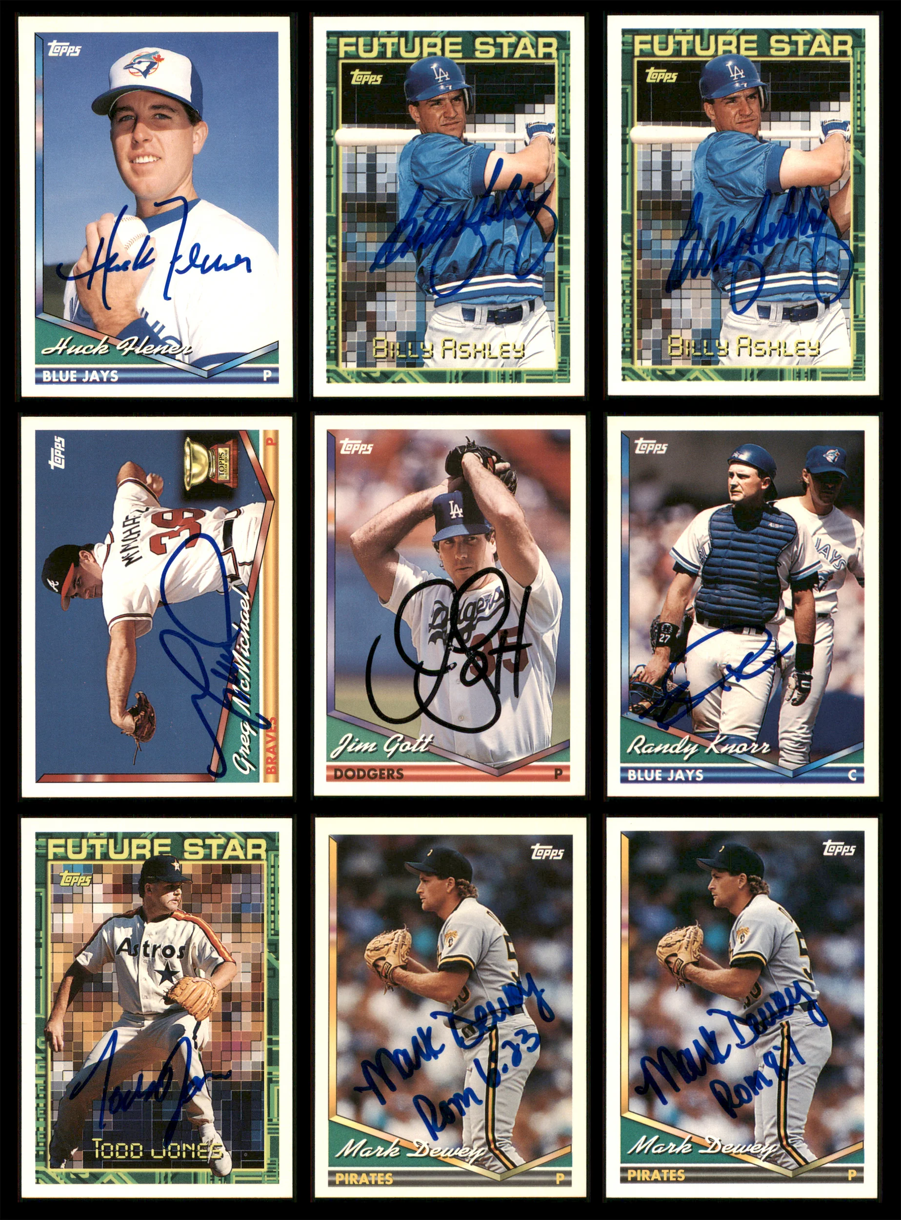 1994 Topps Baseball Autographed Cards Lot Of 42 SKU #185558 - Image 2