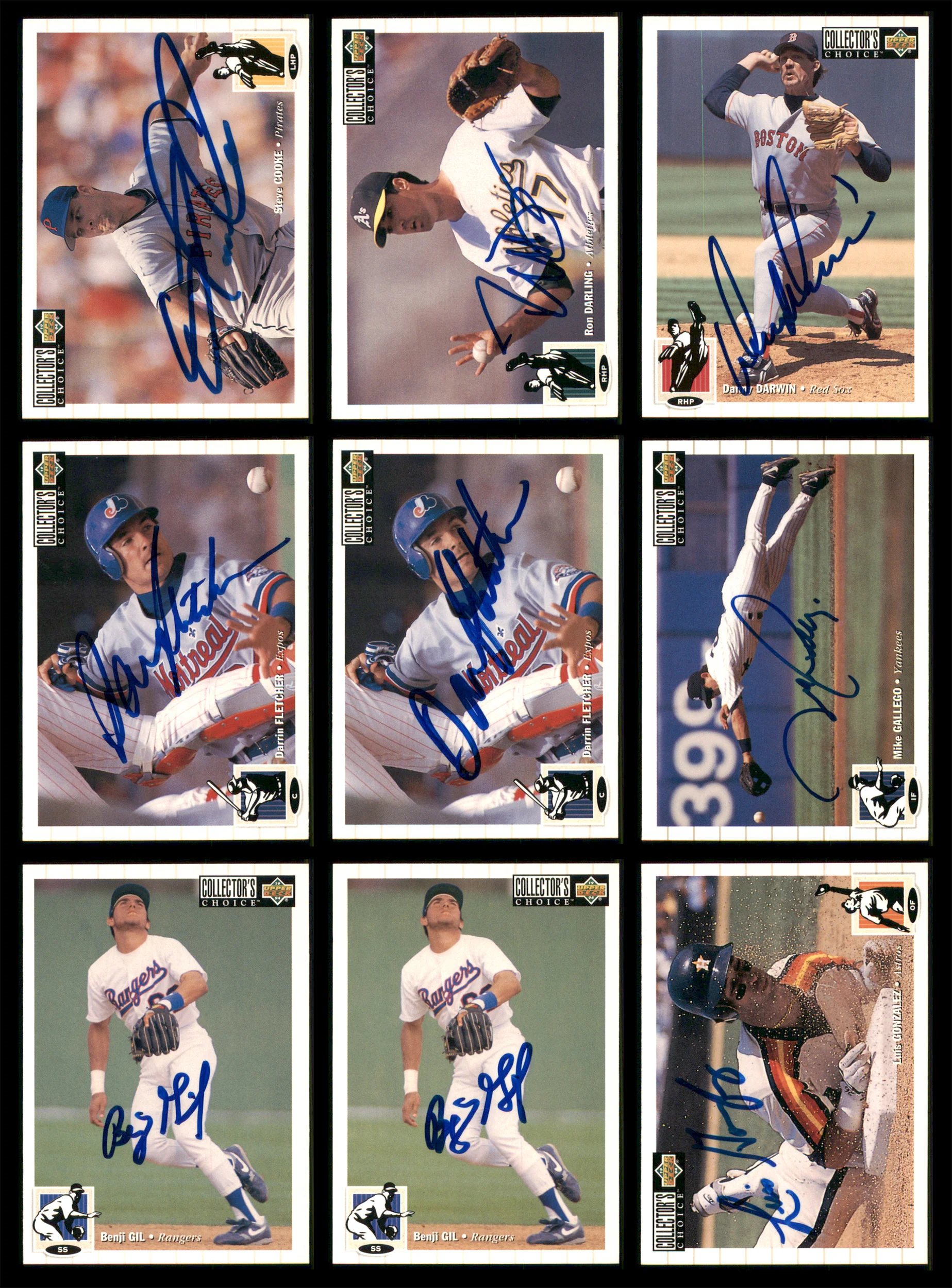 1994 Upper Deck Collector's Choice Baseball Autographed Cards Lot Of 87 SKU #185576 - Image 4