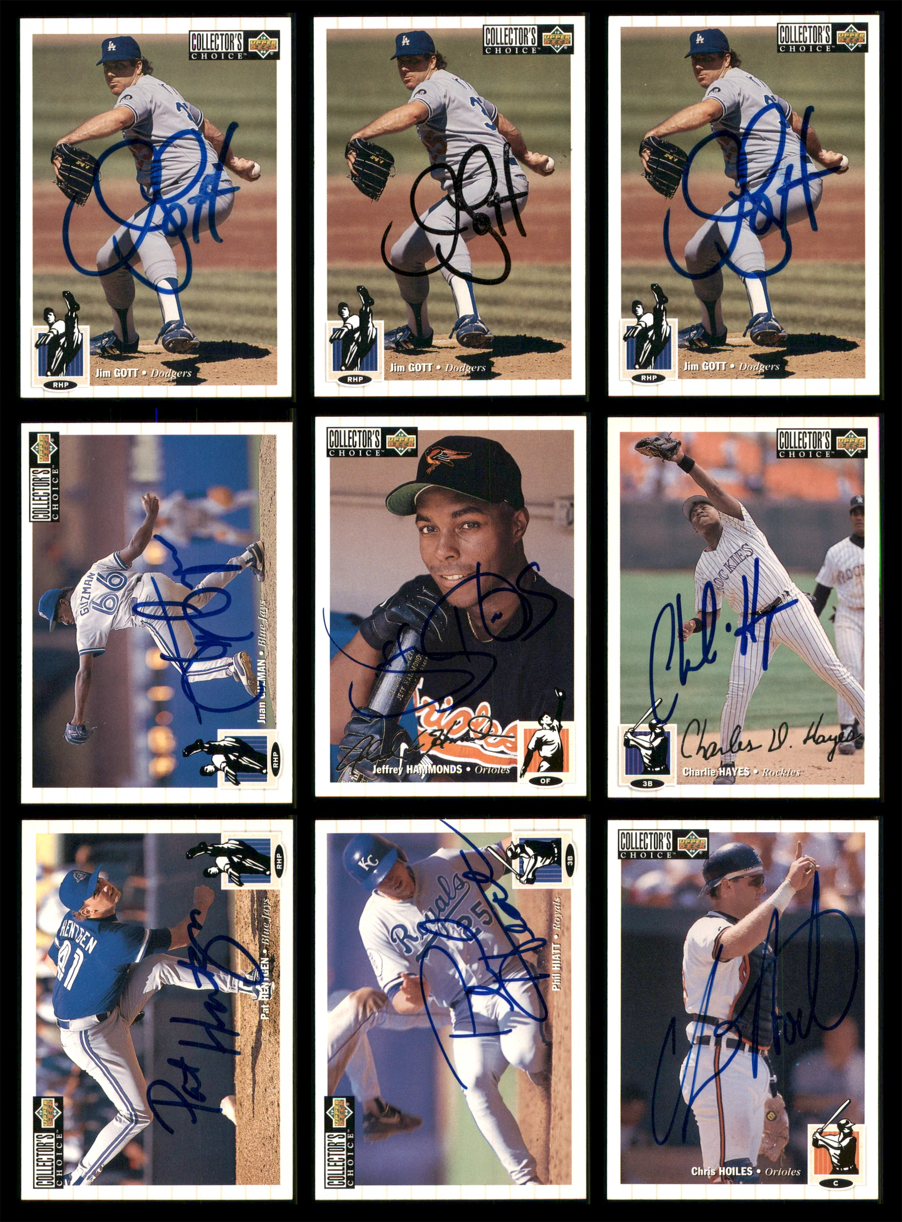 1994 Upper Deck Collector's Choice Baseball Autographed Cards Lot Of 87 SKU #185576 - Image 5