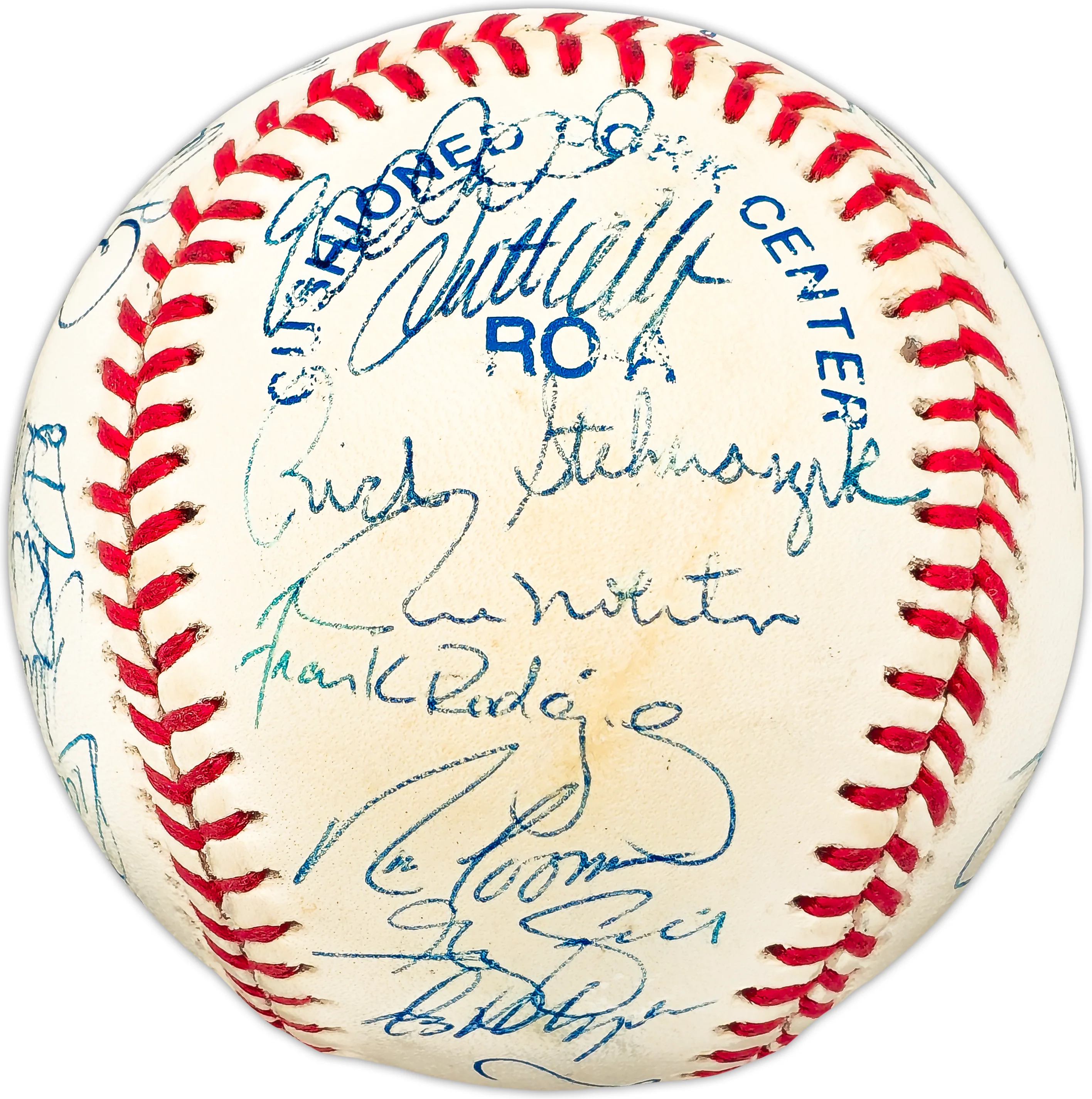 1997 Minnesota Twins Team Autographed Official AL Baseball With 31 Signatures Including Paul Monitor SKU #225424 - Image 2