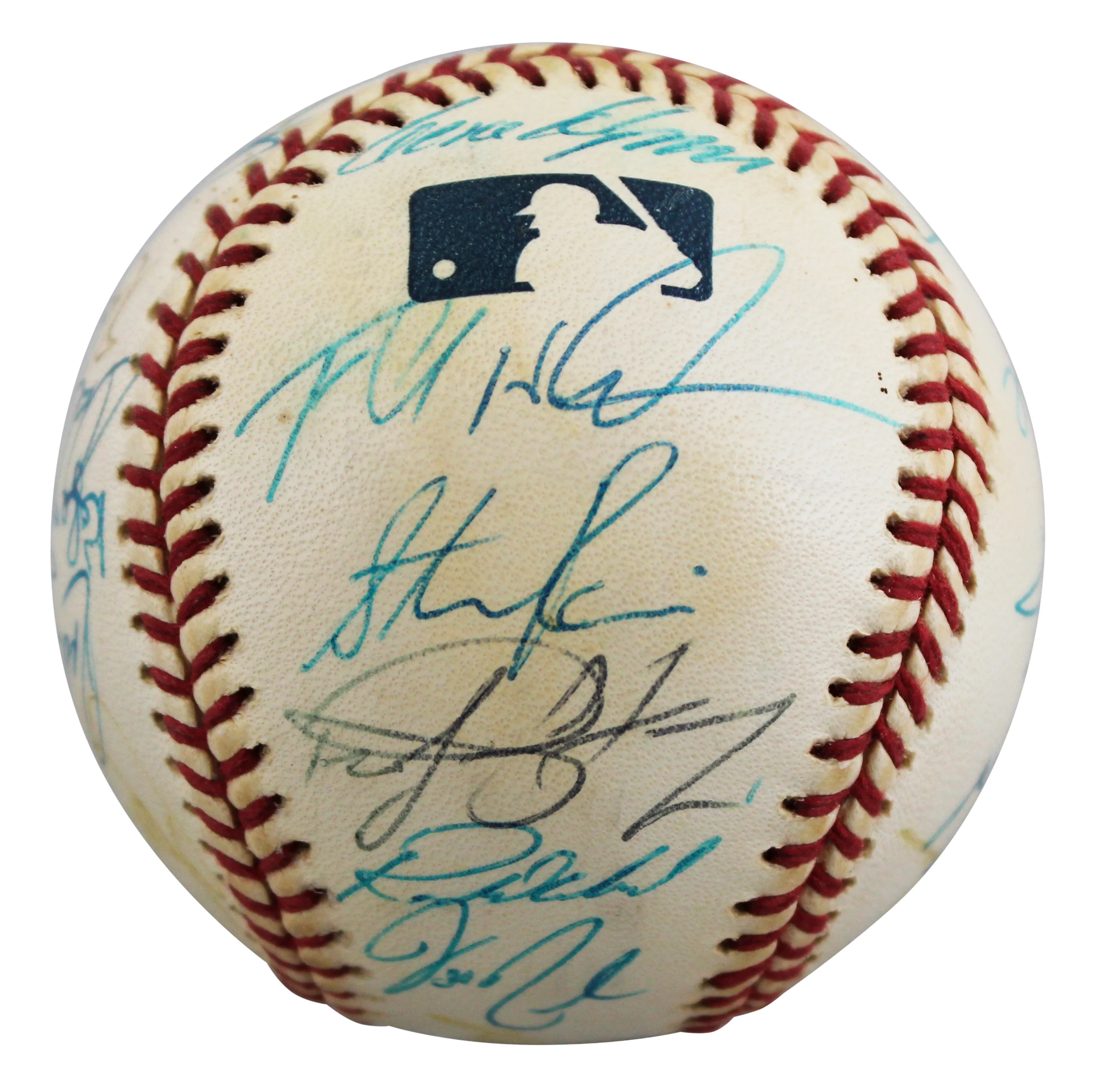 2000 Cubs (26) Girardi, Farnsworth, Aguilera +23 Signed Baseball BAS #AE64197 - Image 4