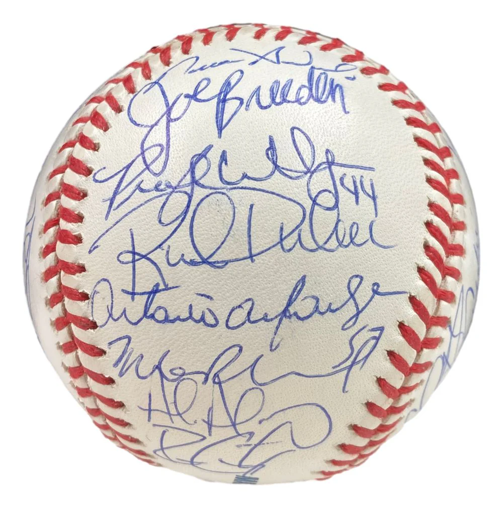 2001 Florida Marlins (32) Team Signed Rawlings Official MLB Baseball BAS LOA - Image 4