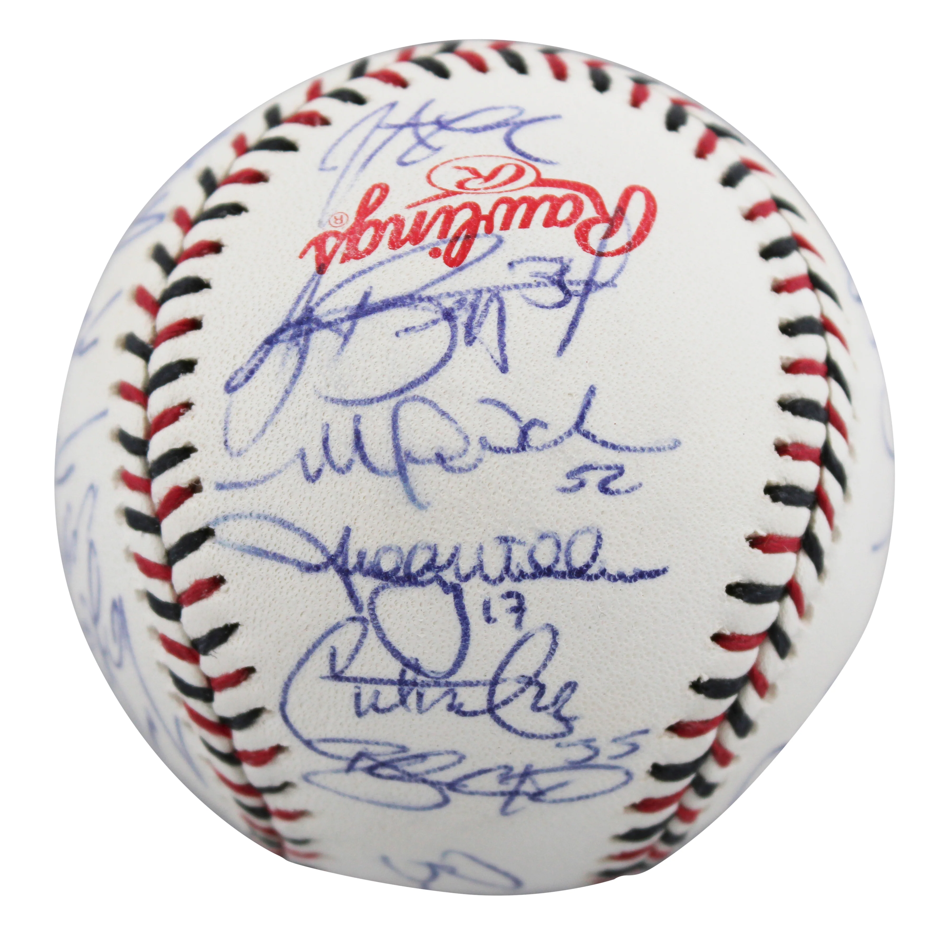 2015 NL ASG (27) Bryant, deGrom, Kershaw, Scherzer Signed Baseball BAS #AE13969 - Image 3