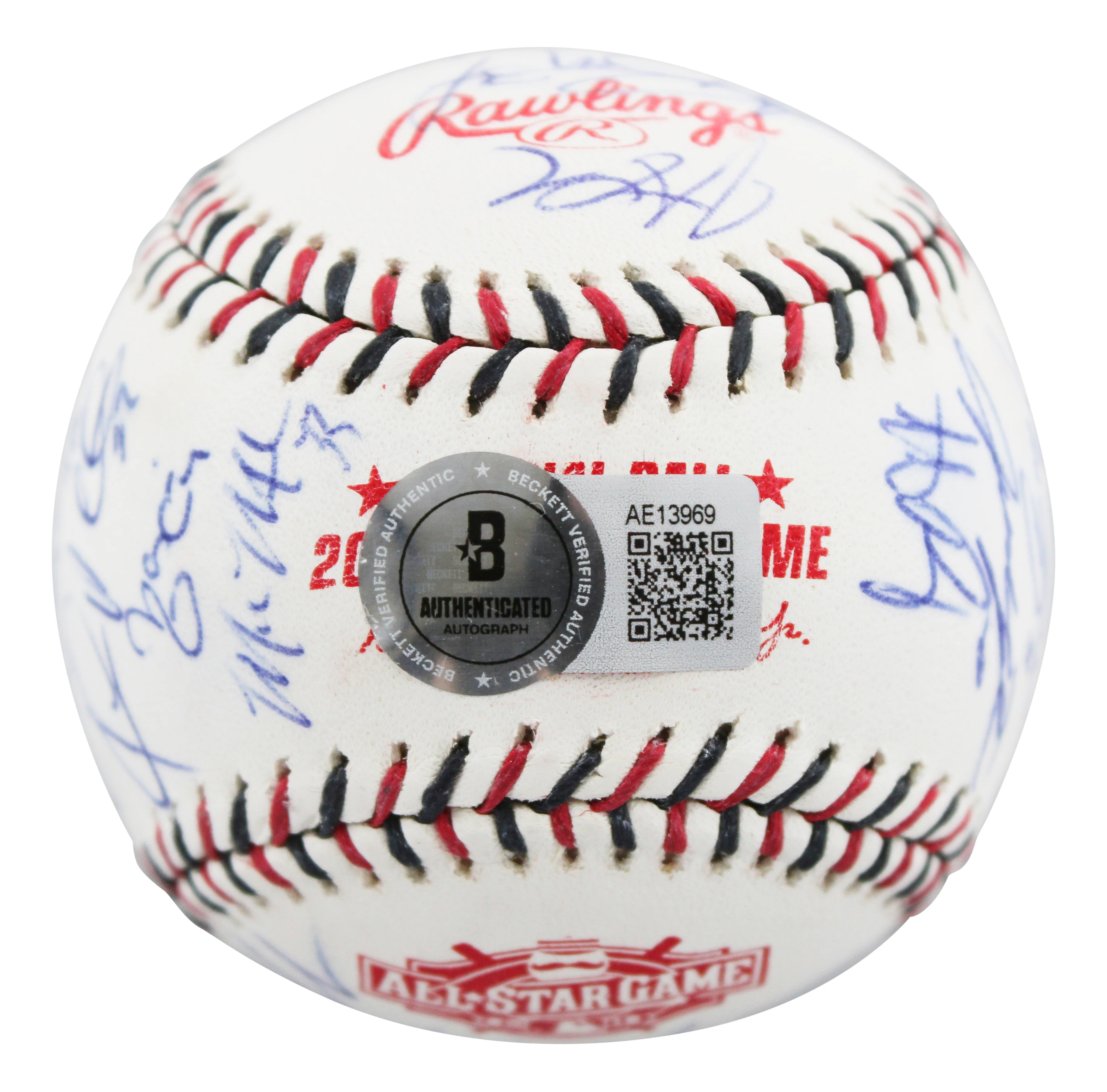 2015 NL ASG (27) Bryant, deGrom, Kershaw, Scherzer Signed Baseball BAS #AE13969 - Image 6