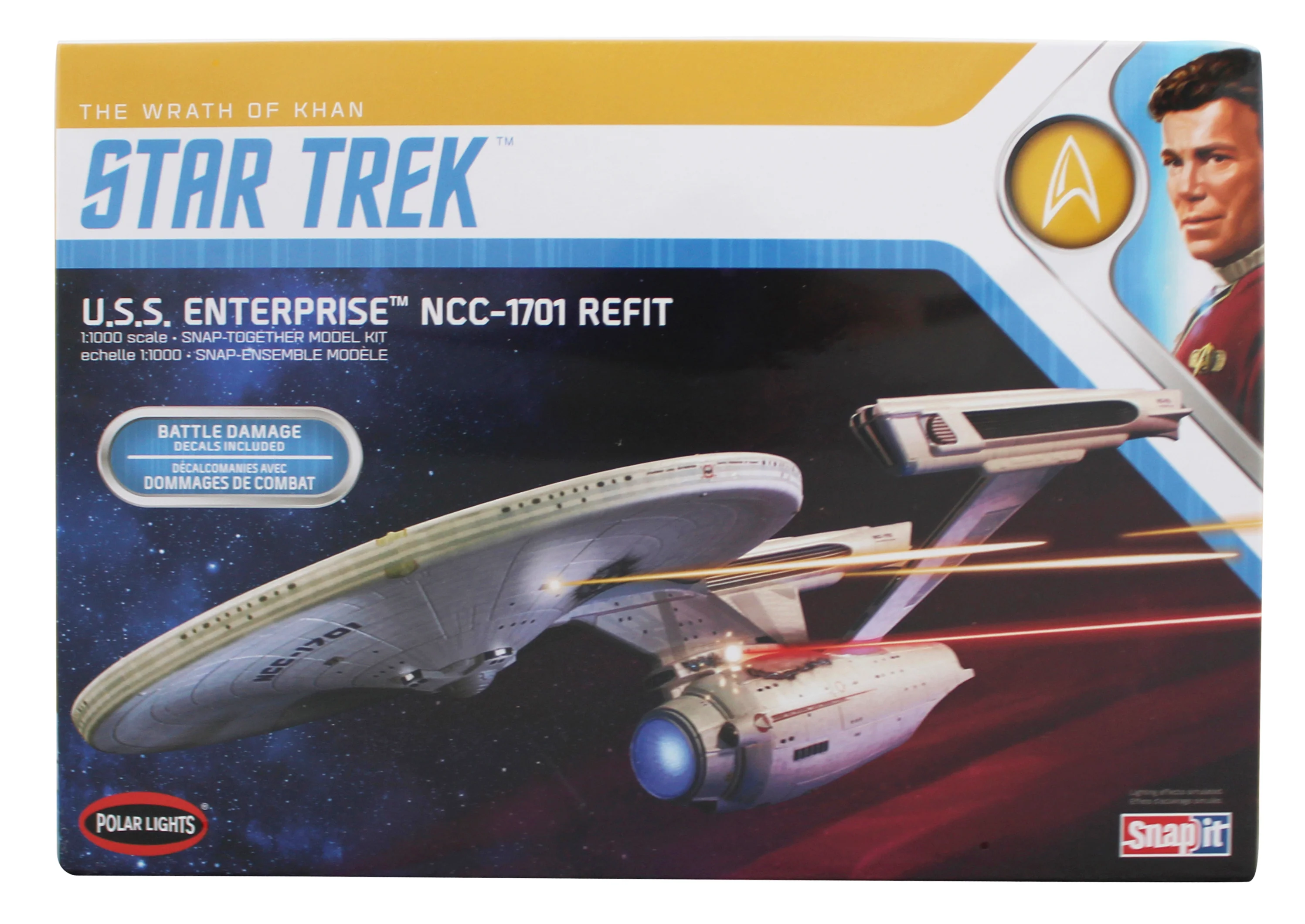 2020 Polar Lights Star Trek U.S.S. Enterprise NCC-1701 Refit 1:1000 Scale Model - Image 2