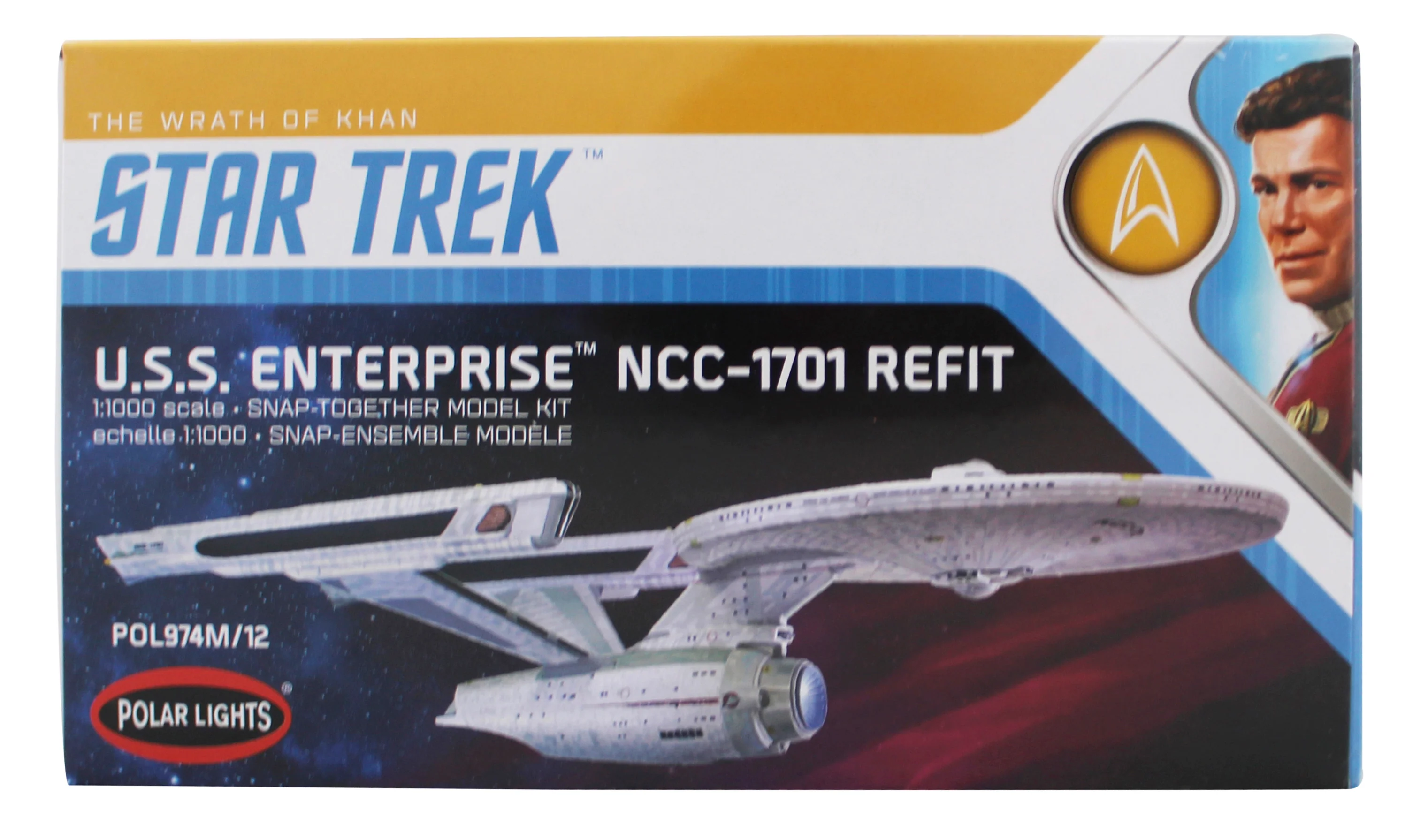 2020 Polar Lights Star Trek U.S.S. Enterprise NCC-1701 Refit 1:1000 Scale Model - Image 6