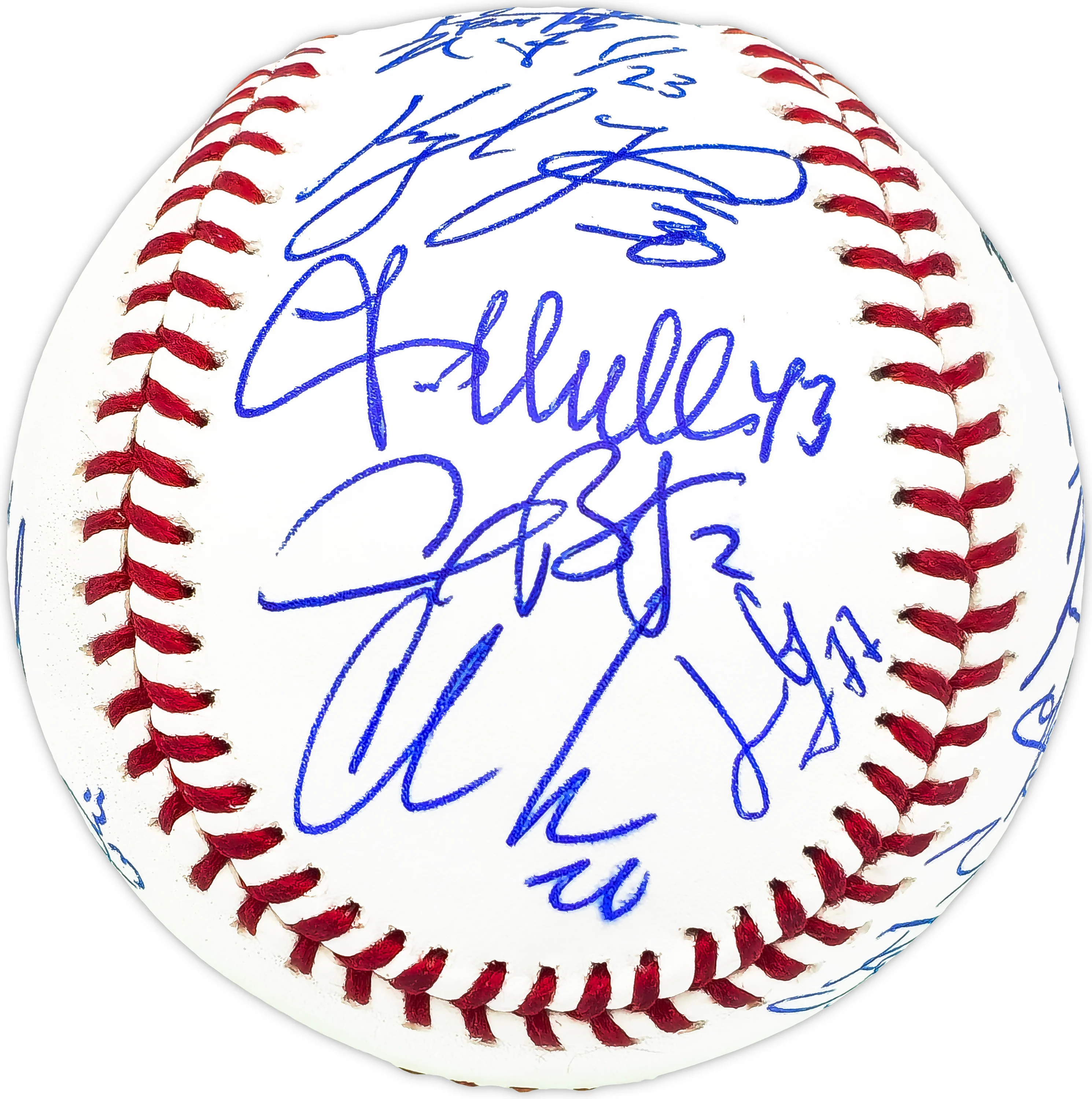 2022 World Series Champion Houston Astros Team Signed Autographed Official 2022 World Series Logo MLB Baseball With 21 Signatures Including Jose Altuve & Yordan Alvarez Beckett BAS Witness #WX88123 - Image 3