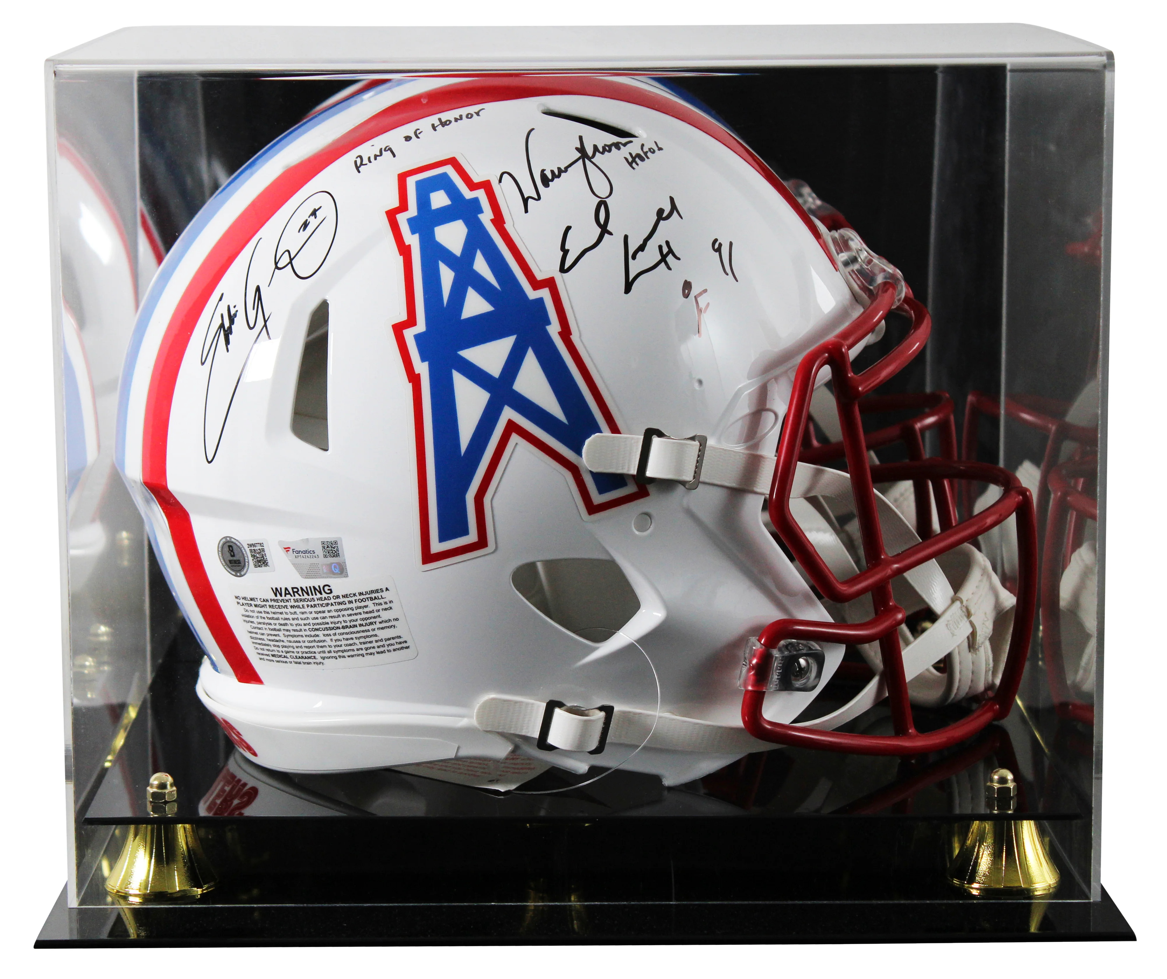 (3) Campbell, George & Moon Signed 81-98 TB F/S Speed Proline Helmet W/ Case BAS - Image 2