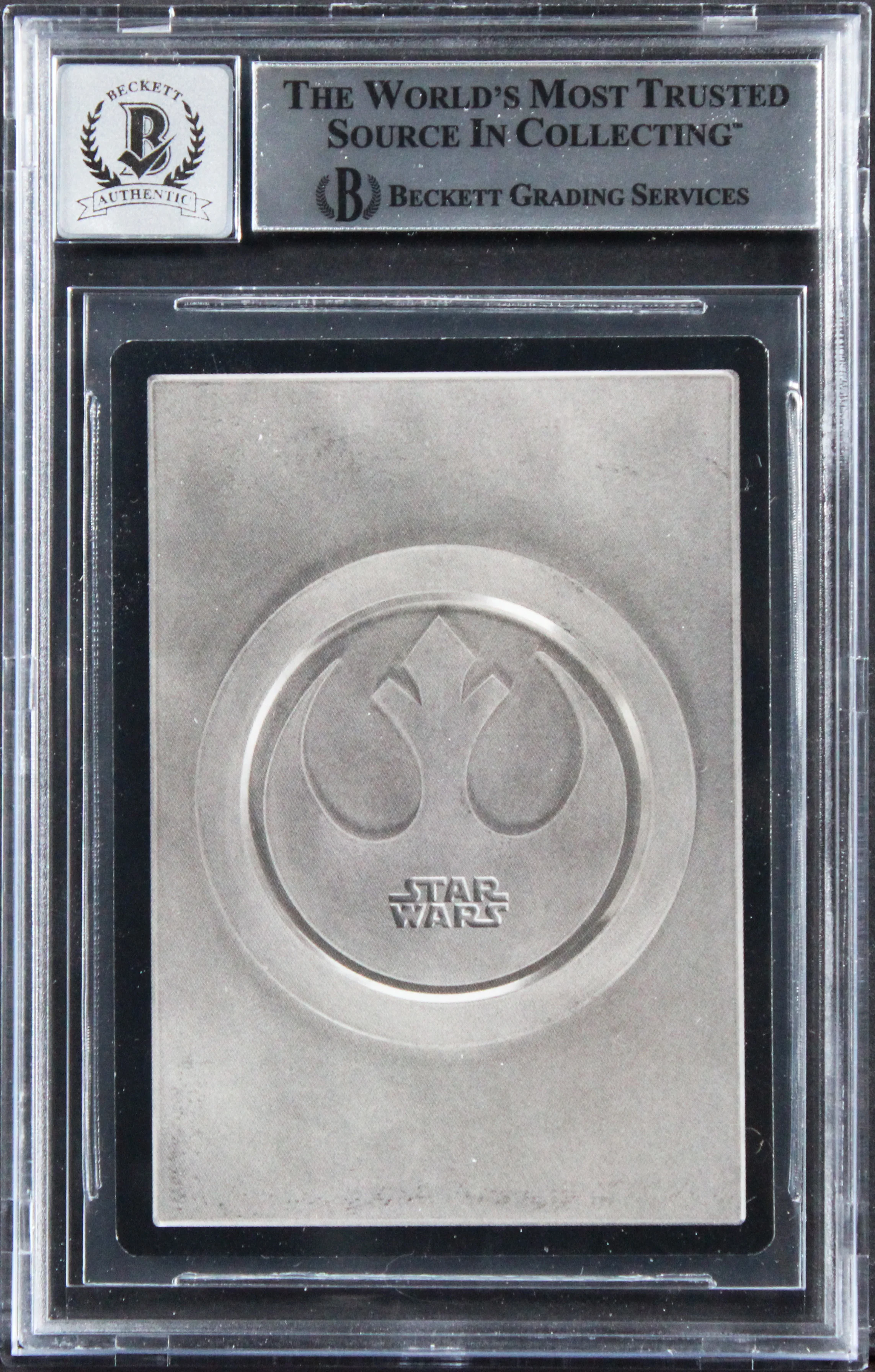 (3) Huston +2 Signed 2000 Star Wars Death Star II #123 Card Auto 10! BAS Slabbed - Image 3