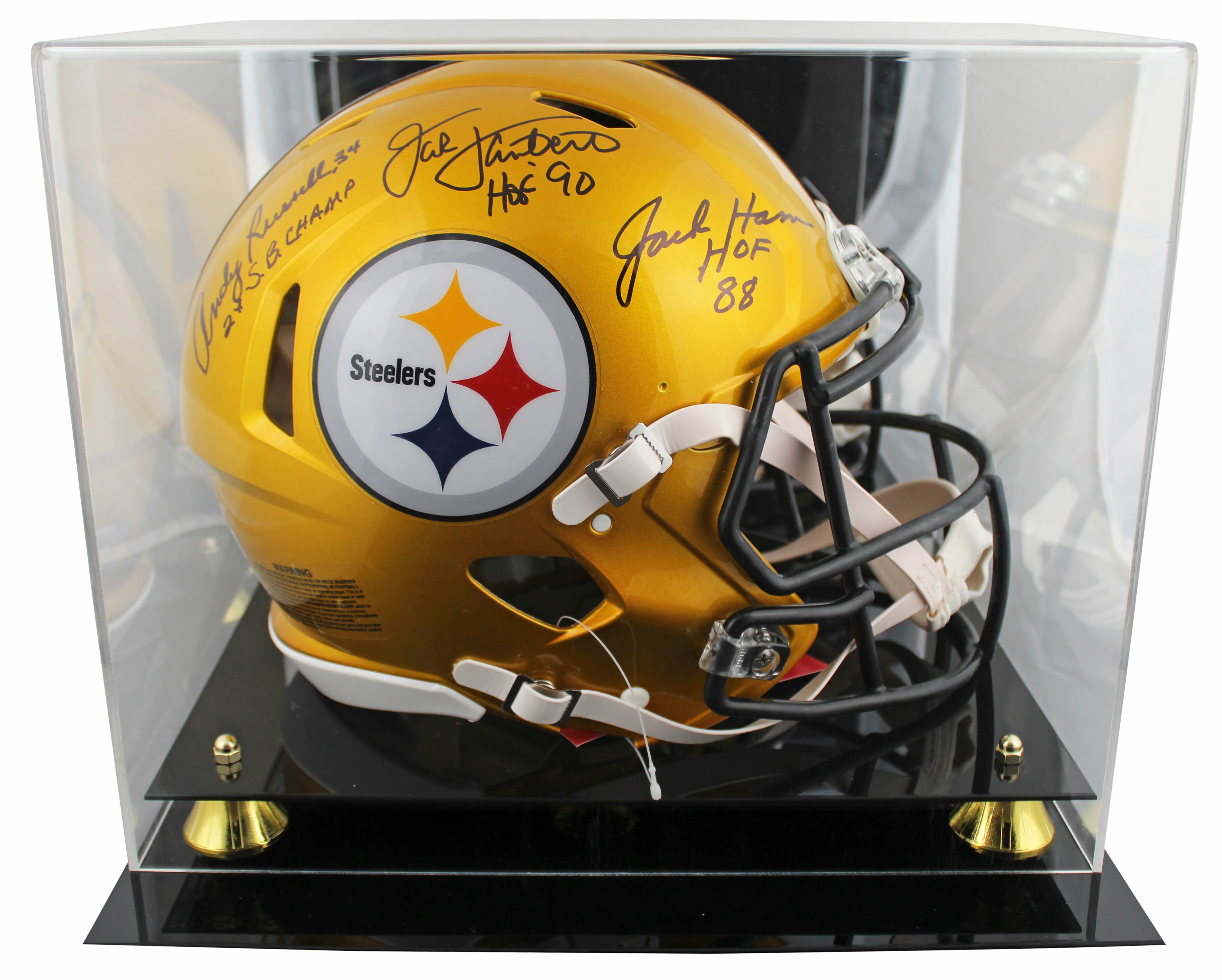 (3) Lambert, Ham & Russell Signed Flash F/S Speed Proline Helmet W/ Case BAS Wit - Image 2