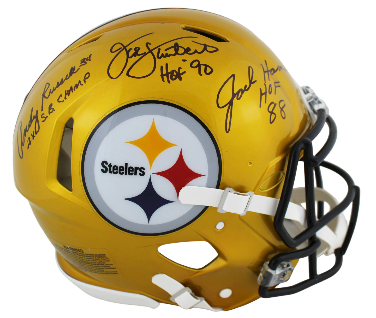 (3) Lambert, Ham & Russell Signed Flash F/S Speed Proline Helmet W/ Case BAS Wit - Image 3