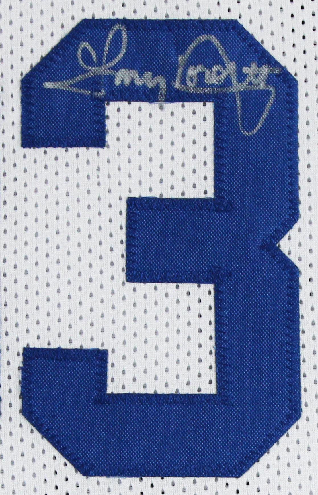 (3) Staubach, Dorsett & Pearson Signed White Pro Style Framed Jersey BAS Witness - Image 3
