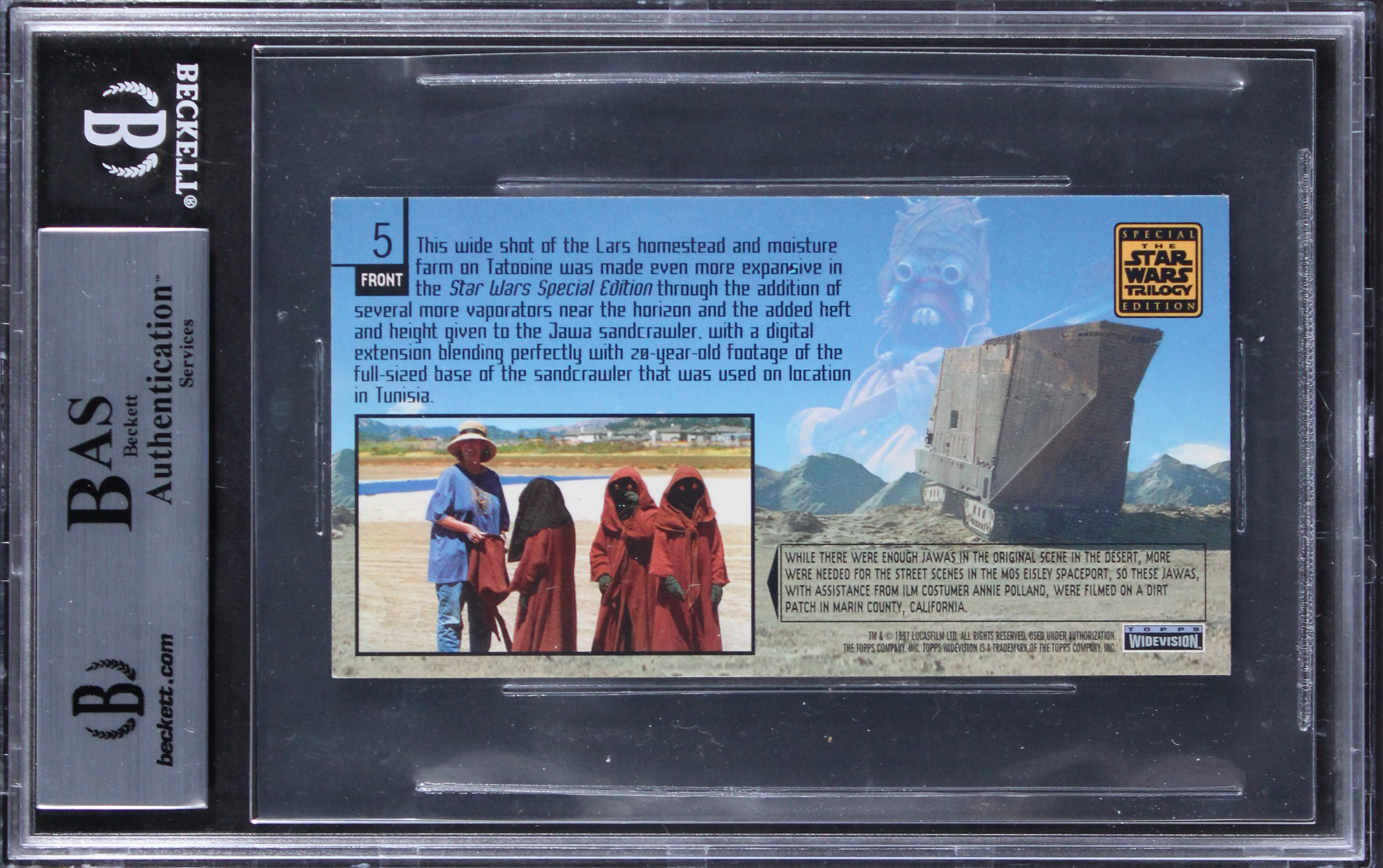 (4) Diamond, Goffe +2 Signed 1997 Star Wars Trilogy Special #5 Card BAS Slabbed - Image 3