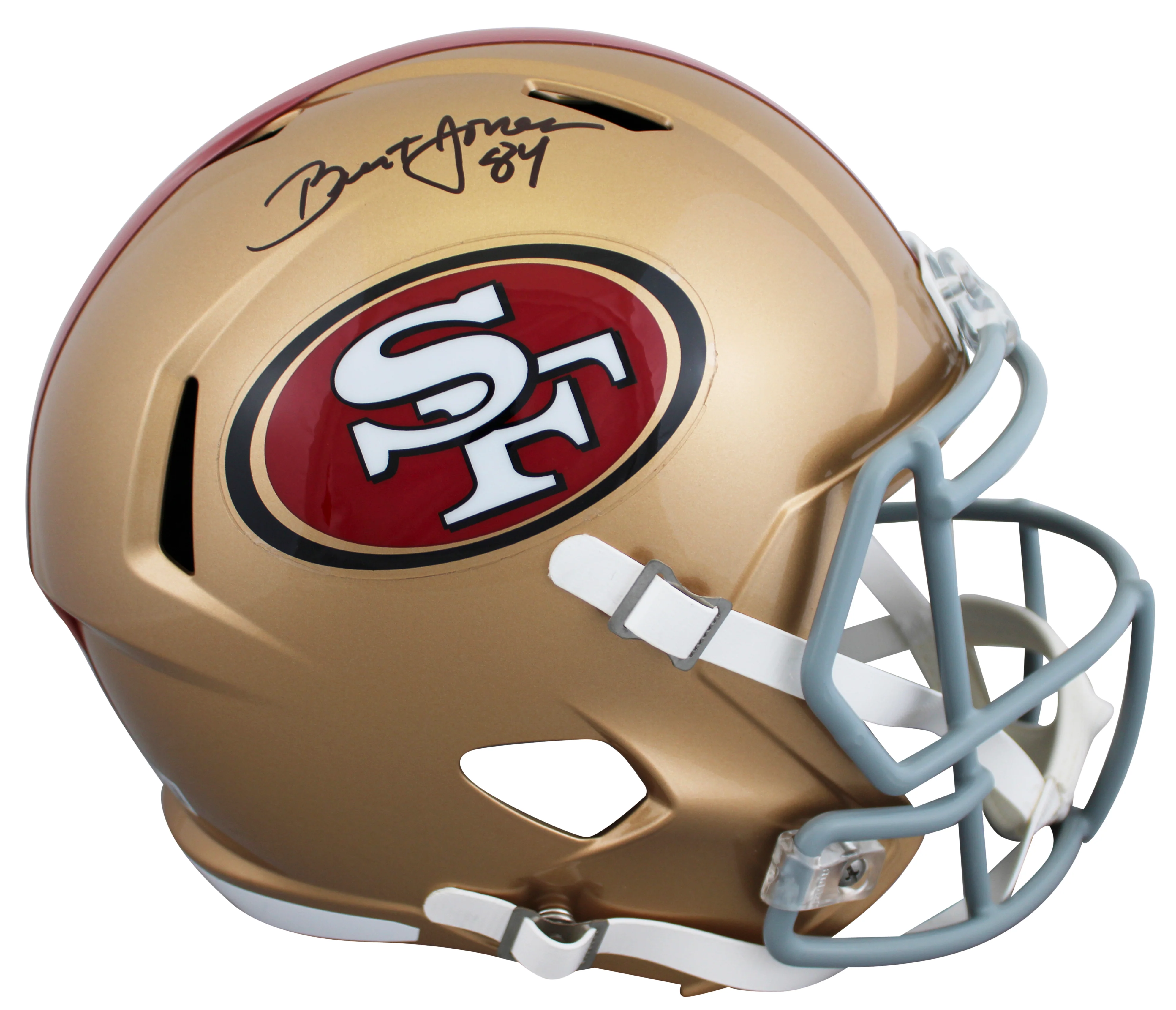 49ers Brent Jones Authentic Signed Full Size Speed Rep Helmet BAS Witnessed - Image 2