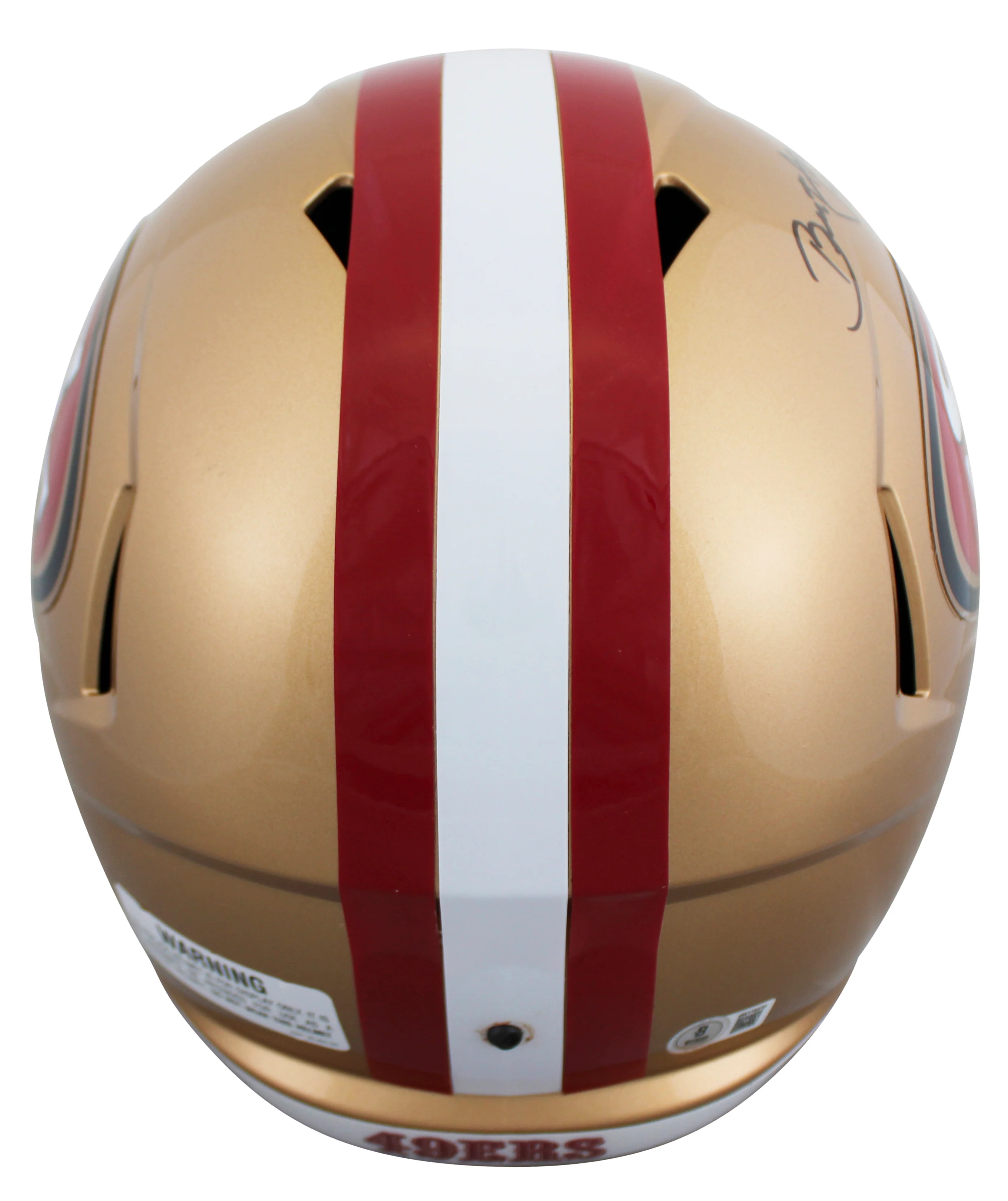 49ers Brent Jones Authentic Signed Full Size Speed Rep Helmet BAS Witnessed - Image 3