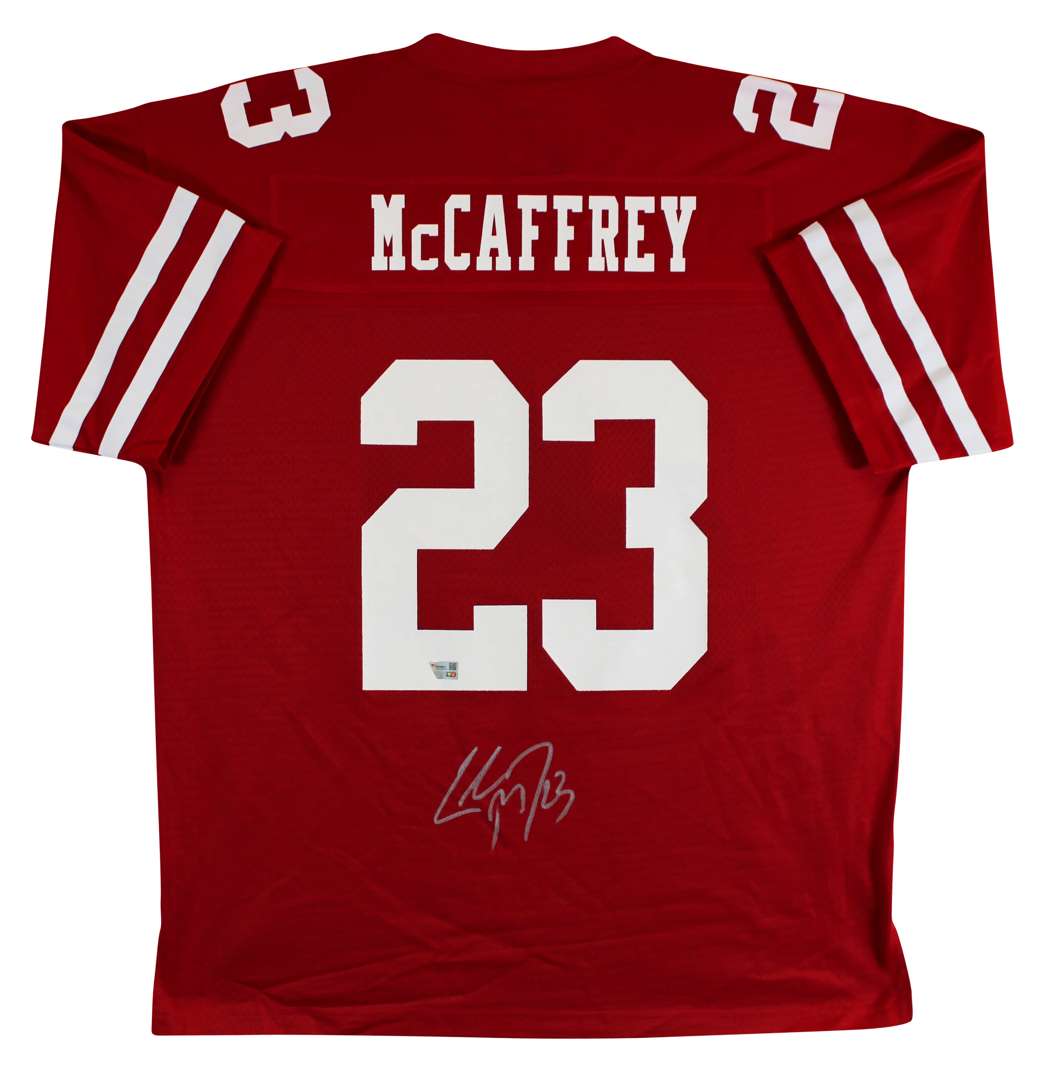49ers Christian McCaffrey Signed Red Fanatics NFL Proline Jersey Fanatics - Image 3