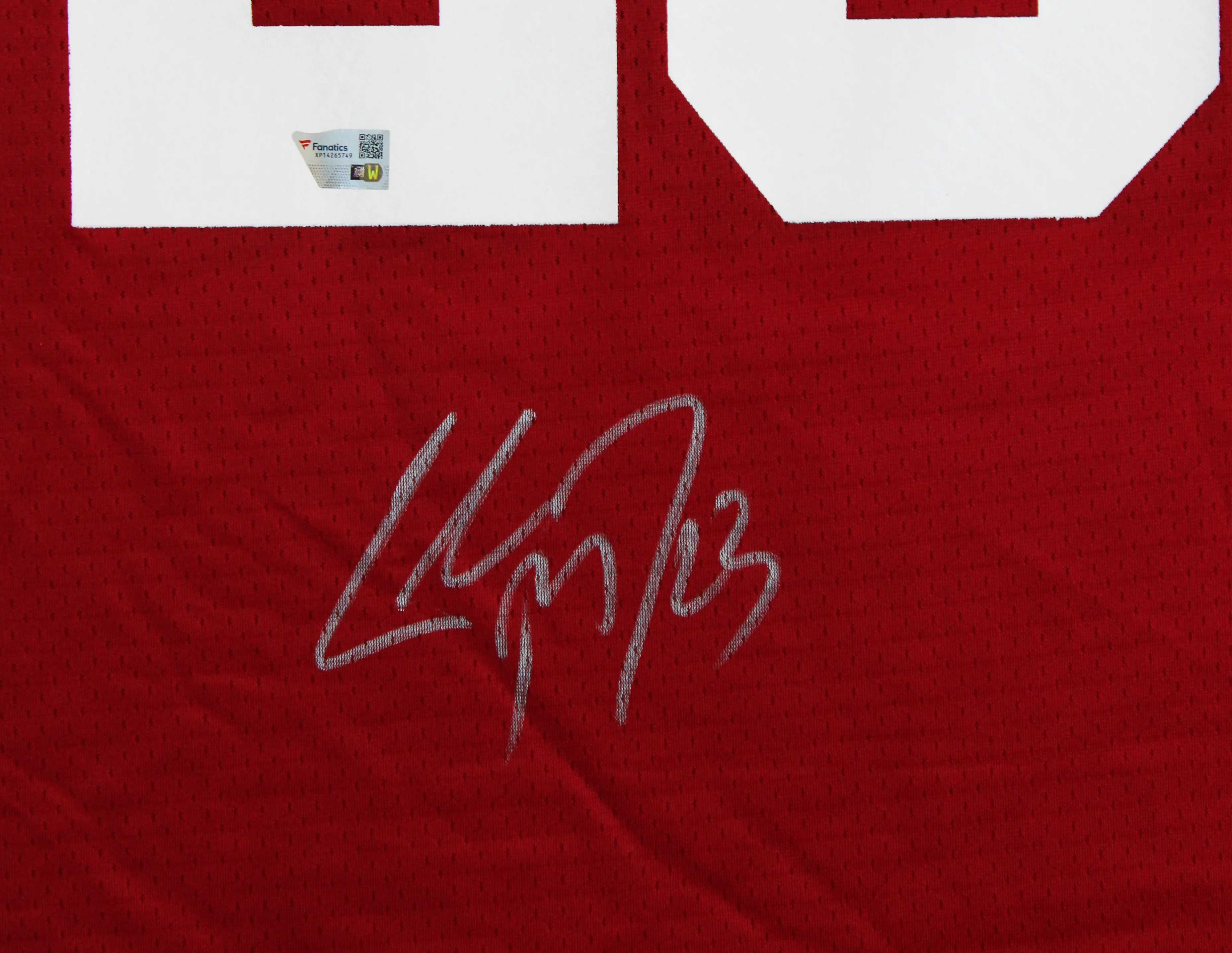 49ers Christian McCaffrey Signed Red Fanatics NFL Proline Jersey Fanatics - Image 4