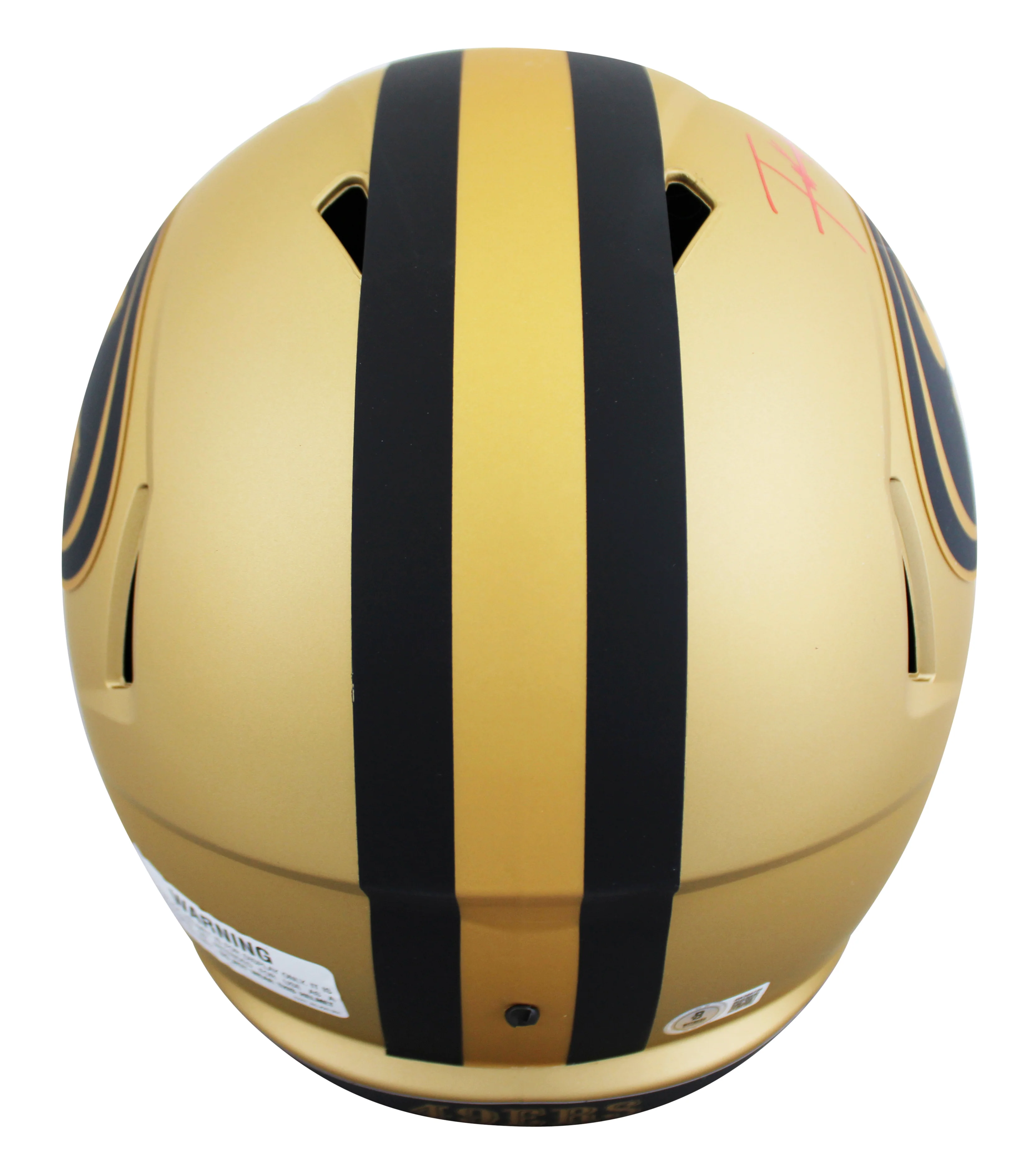 49ers Frank Gore Authentic Signed Rave Full Size Speed Rep Helmet BAS Witnessed - Image 3