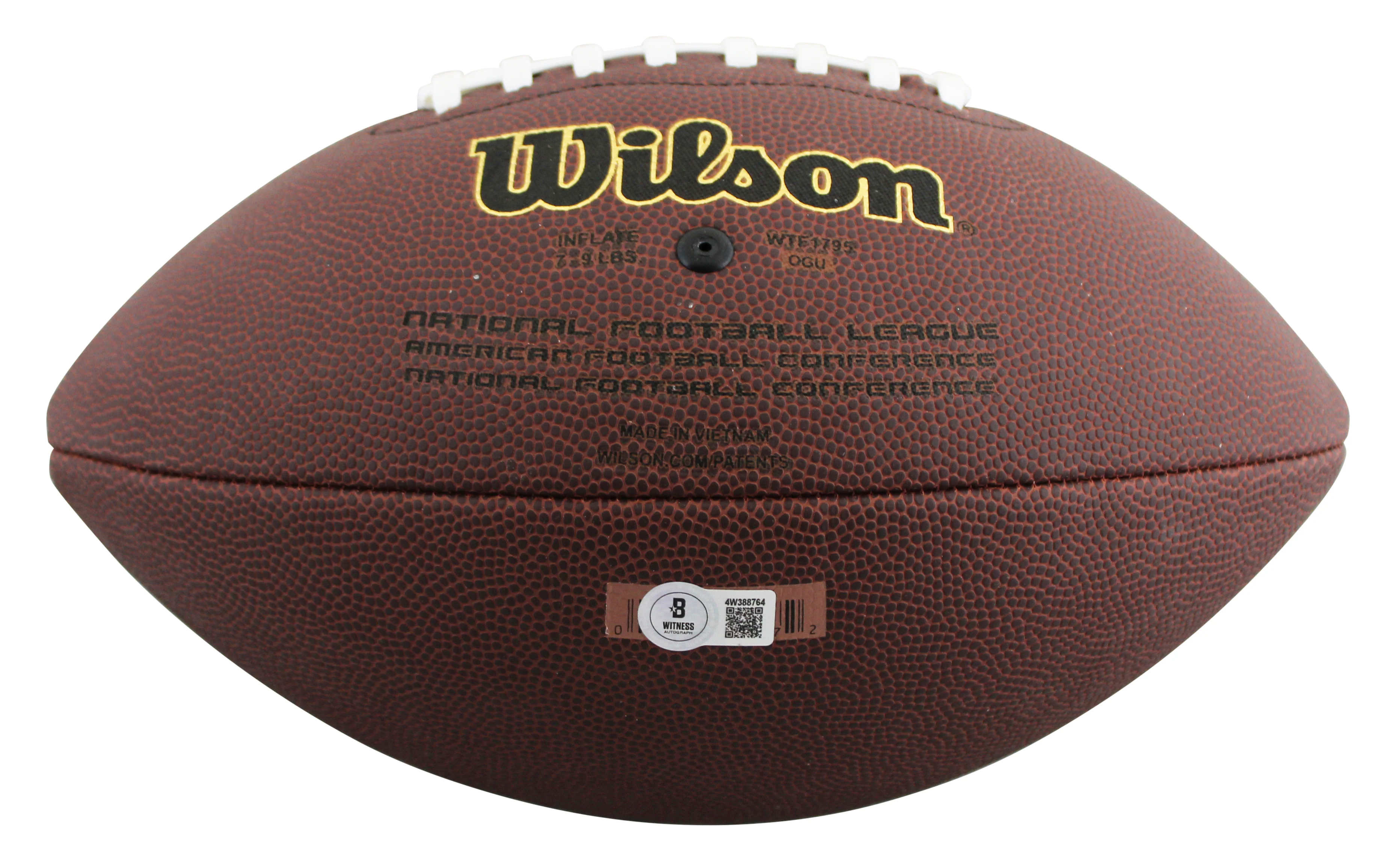 49ers Frank Gore Authentic Signed Wilson Super Grip Nfl Football BAS Witnessed - Image 5
