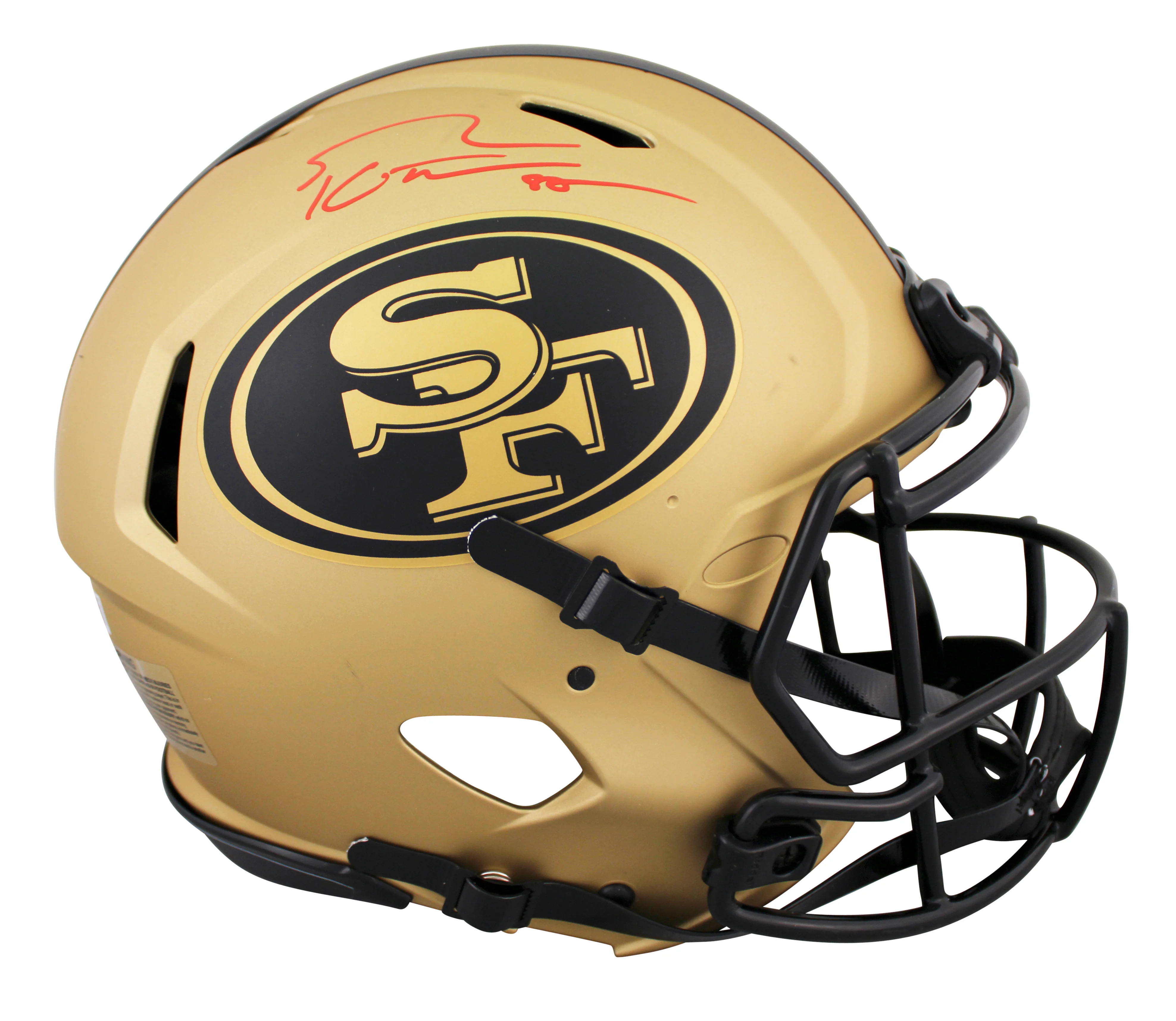 49ers George Kittle Signed Rave Full Size Speed Proline Helmet W/ Case BAS Wit - Image 3