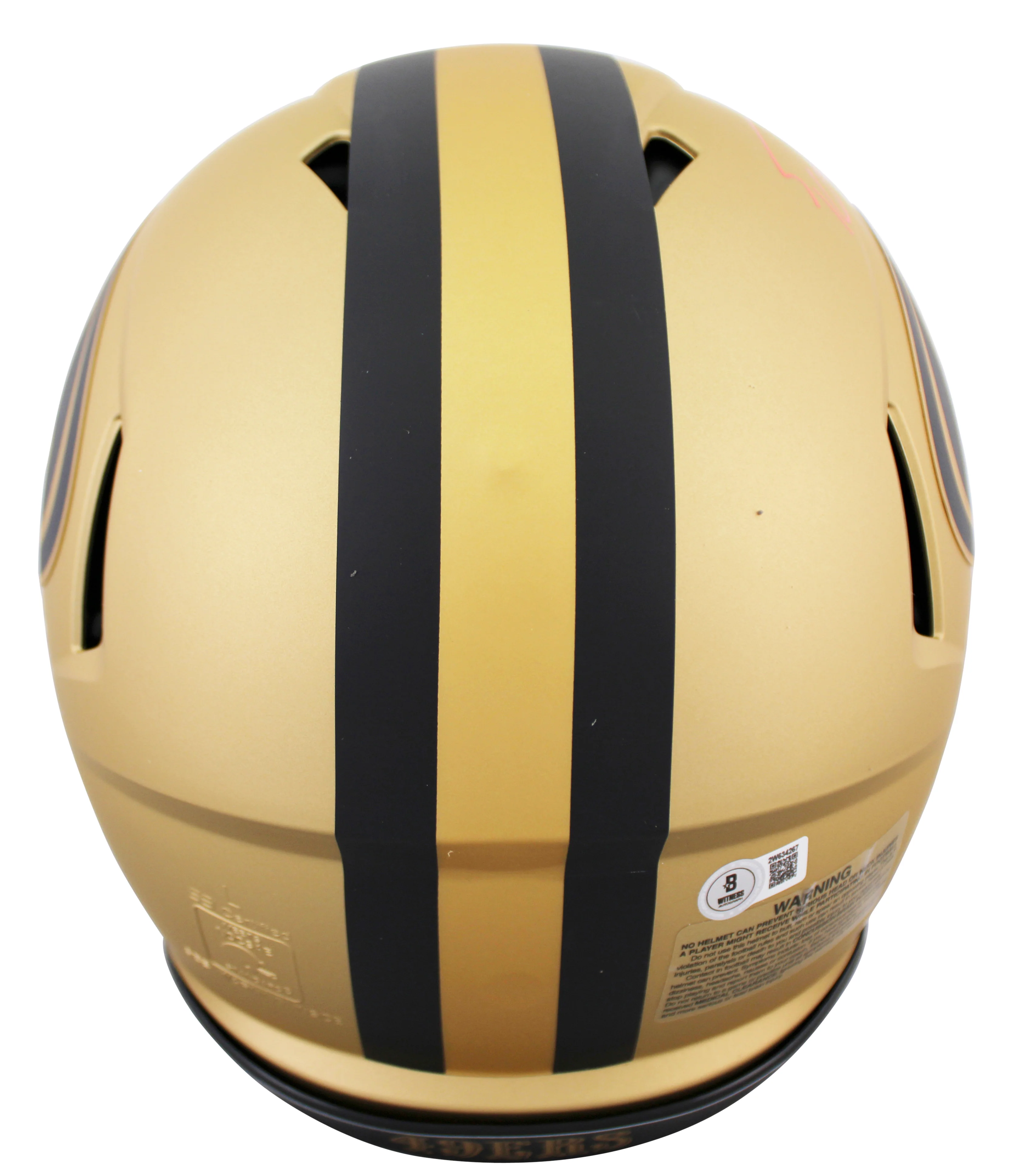 49ers George Kittle Signed Rave Full Size Speed Proline Helmet W/ Case BAS Wit - Image 4