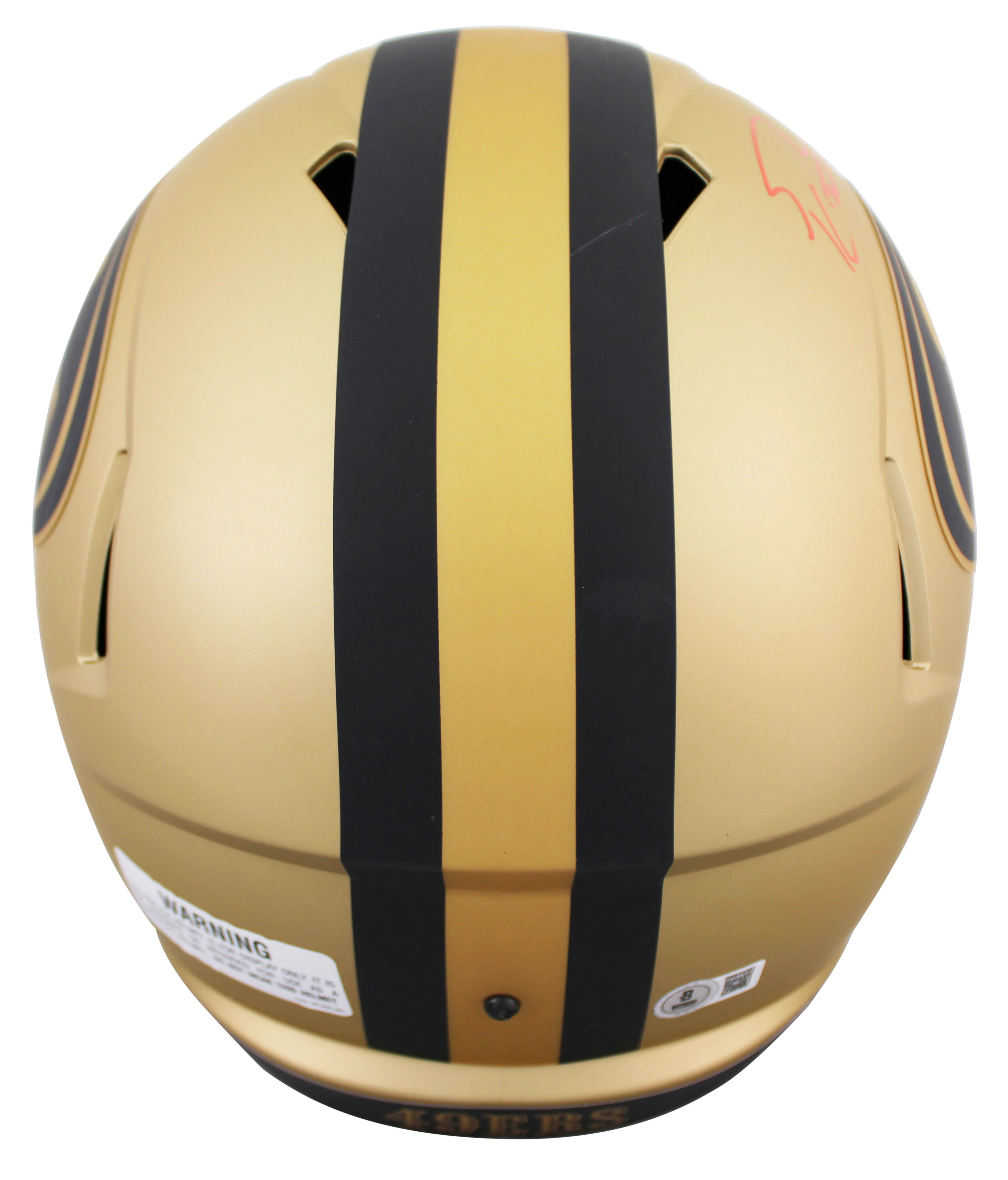 49ers George Kittle Signed Rave Full Size Speed Rep Helmet W/ Case BAS Witnessed - Image 4