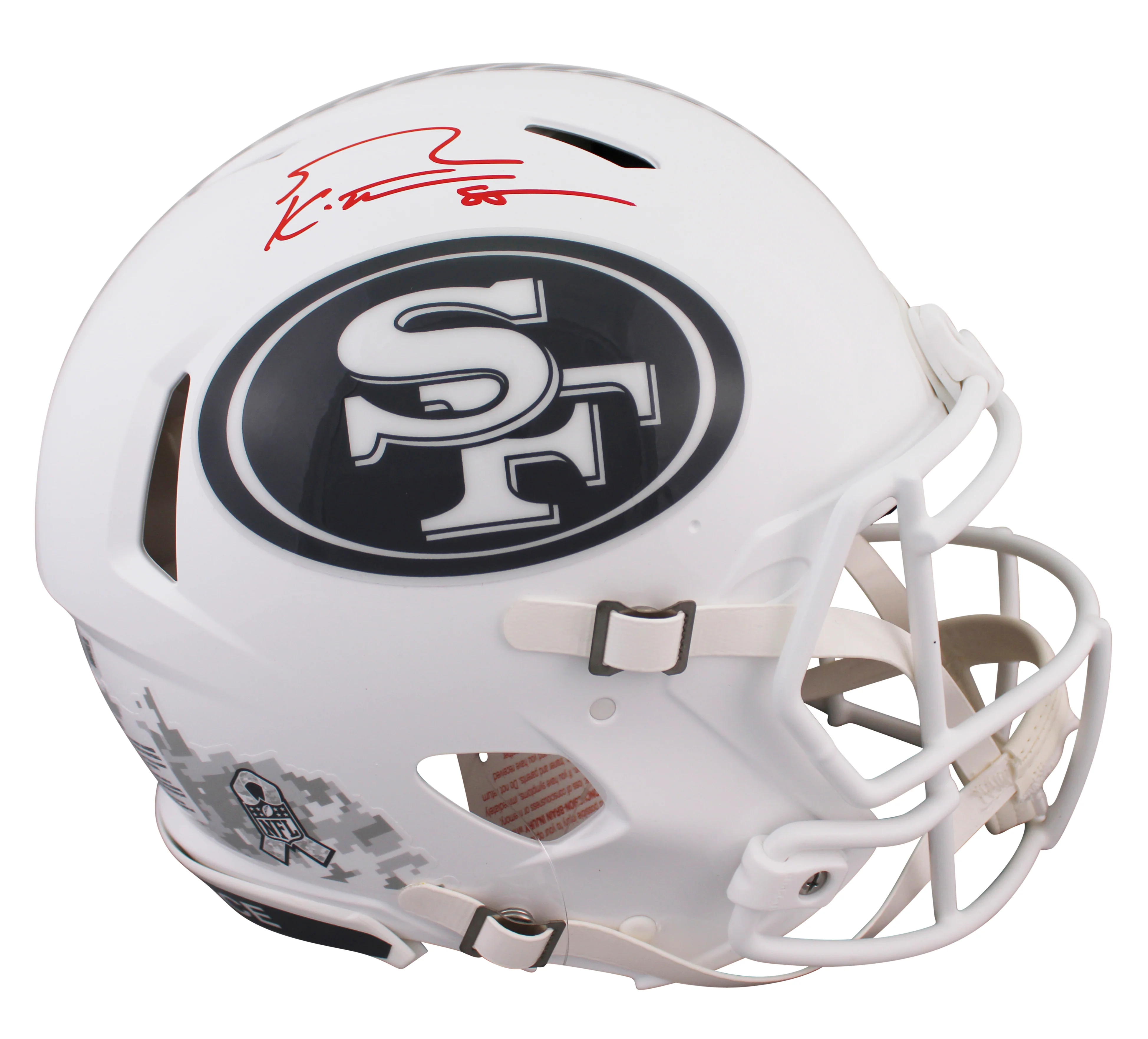 49ers George Kittle Signed STS III Full Size Speed Proline Helmet W/ Case BAS W - Image 3