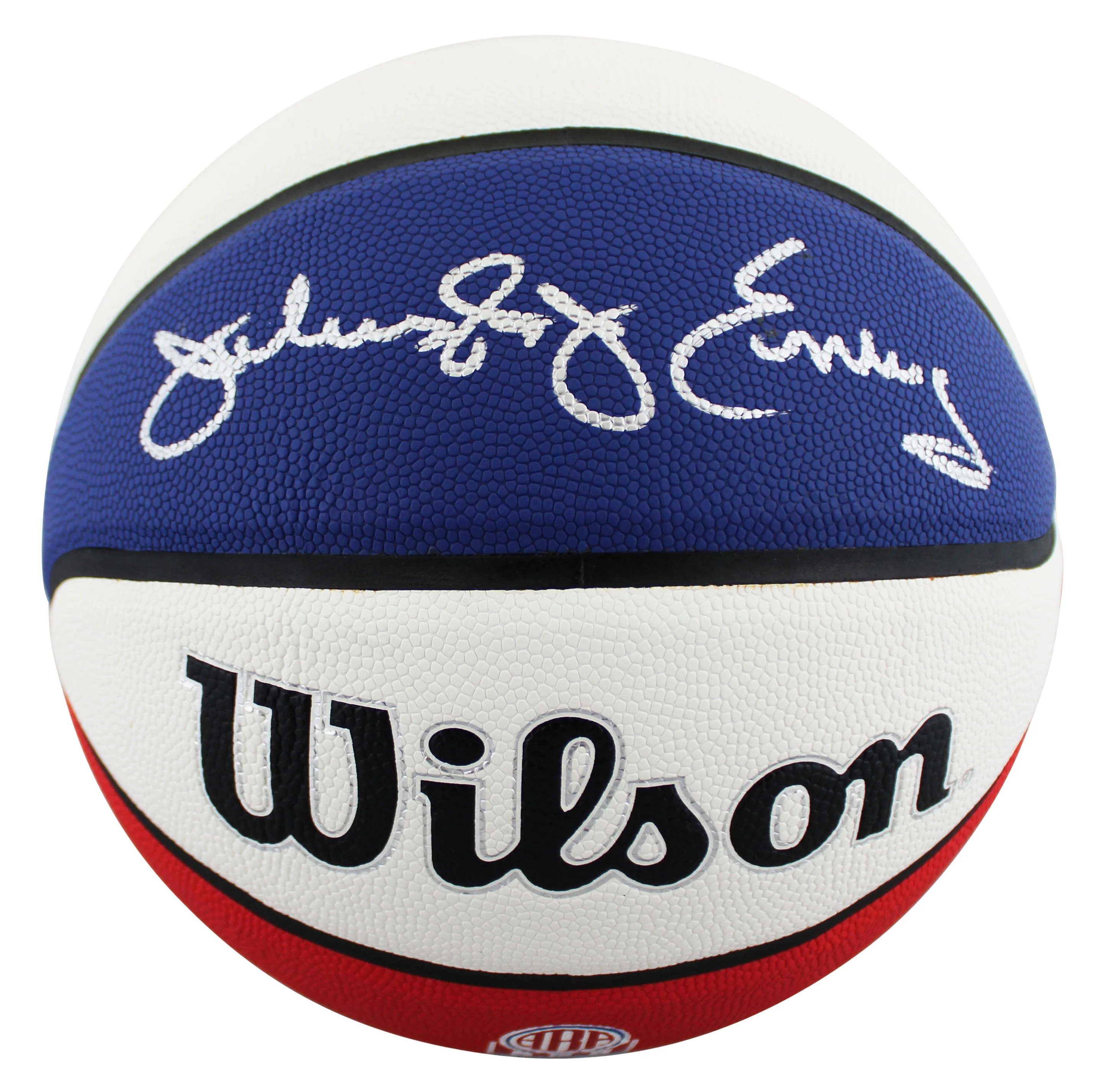 76ers Julius "Dr. J" Erving Authentic Signed ABA Basketball BAS Witnessed 2 - Image 3