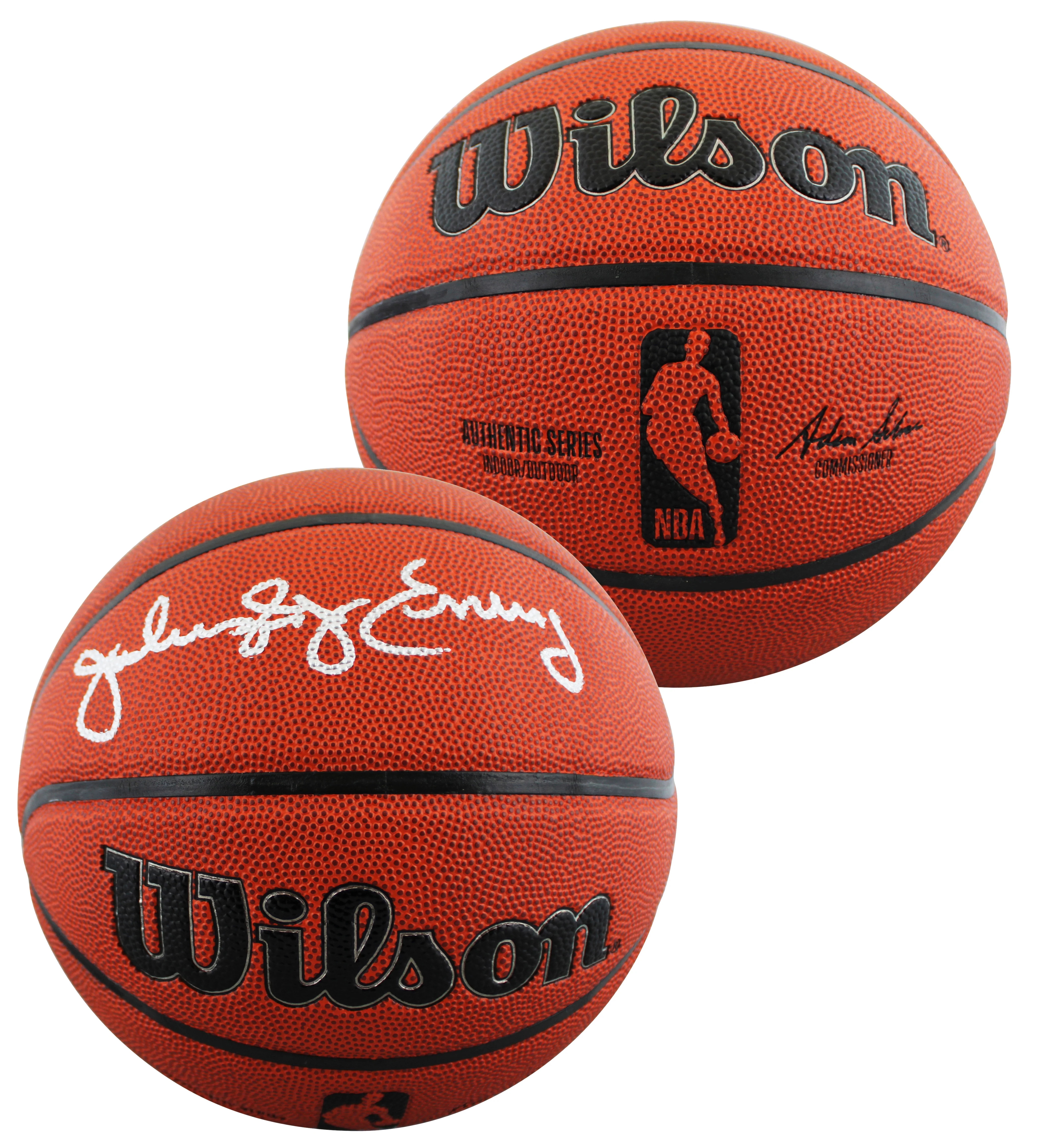 76ers Julius "Dr. J." Erving Signed Wilson Basketball W/ Case BAS Witnessed - Image 3