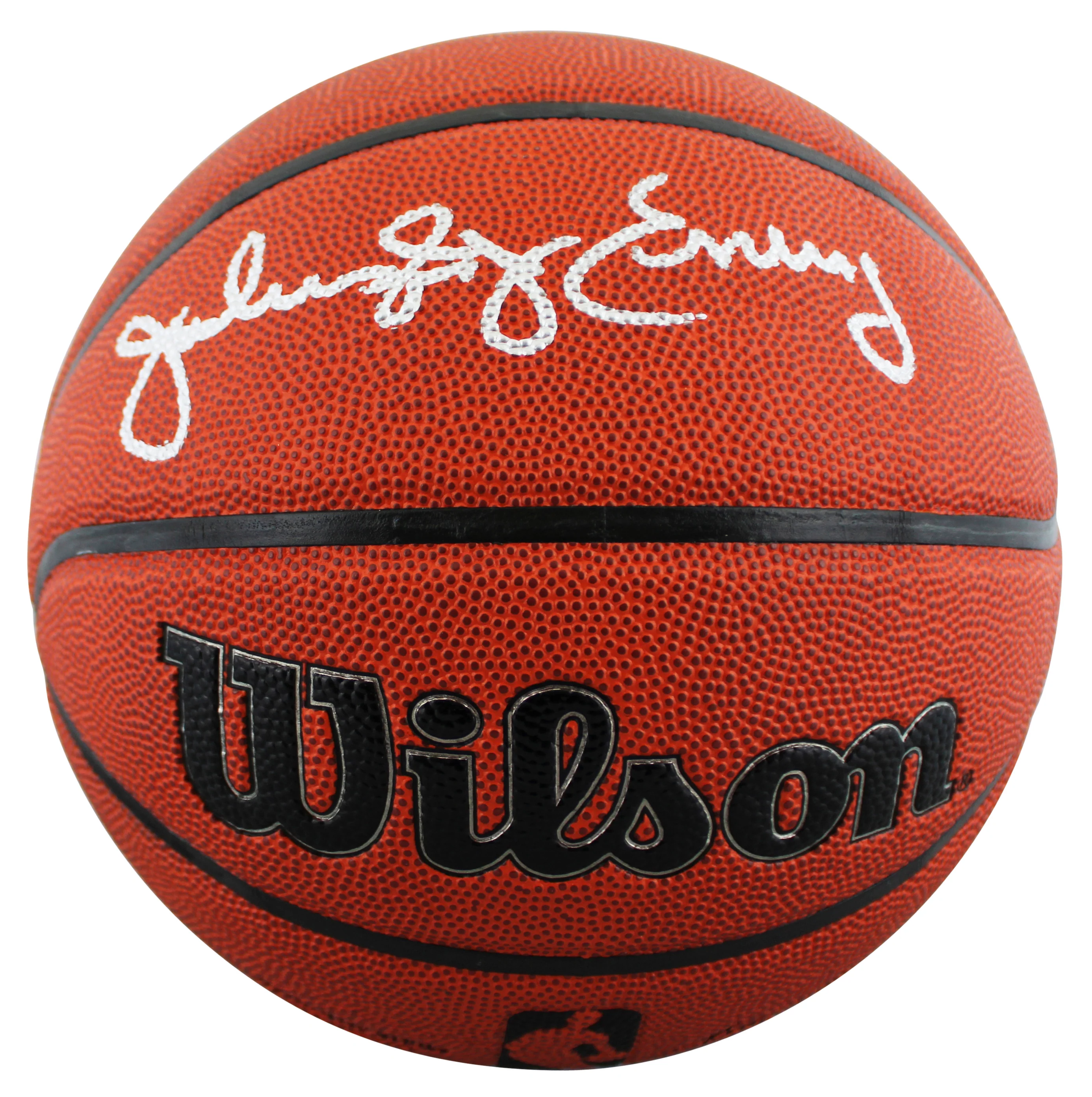 76ers Julius "Dr. J." Erving Signed Wilson Basketball W/ Case BAS Witnessed - Image 4