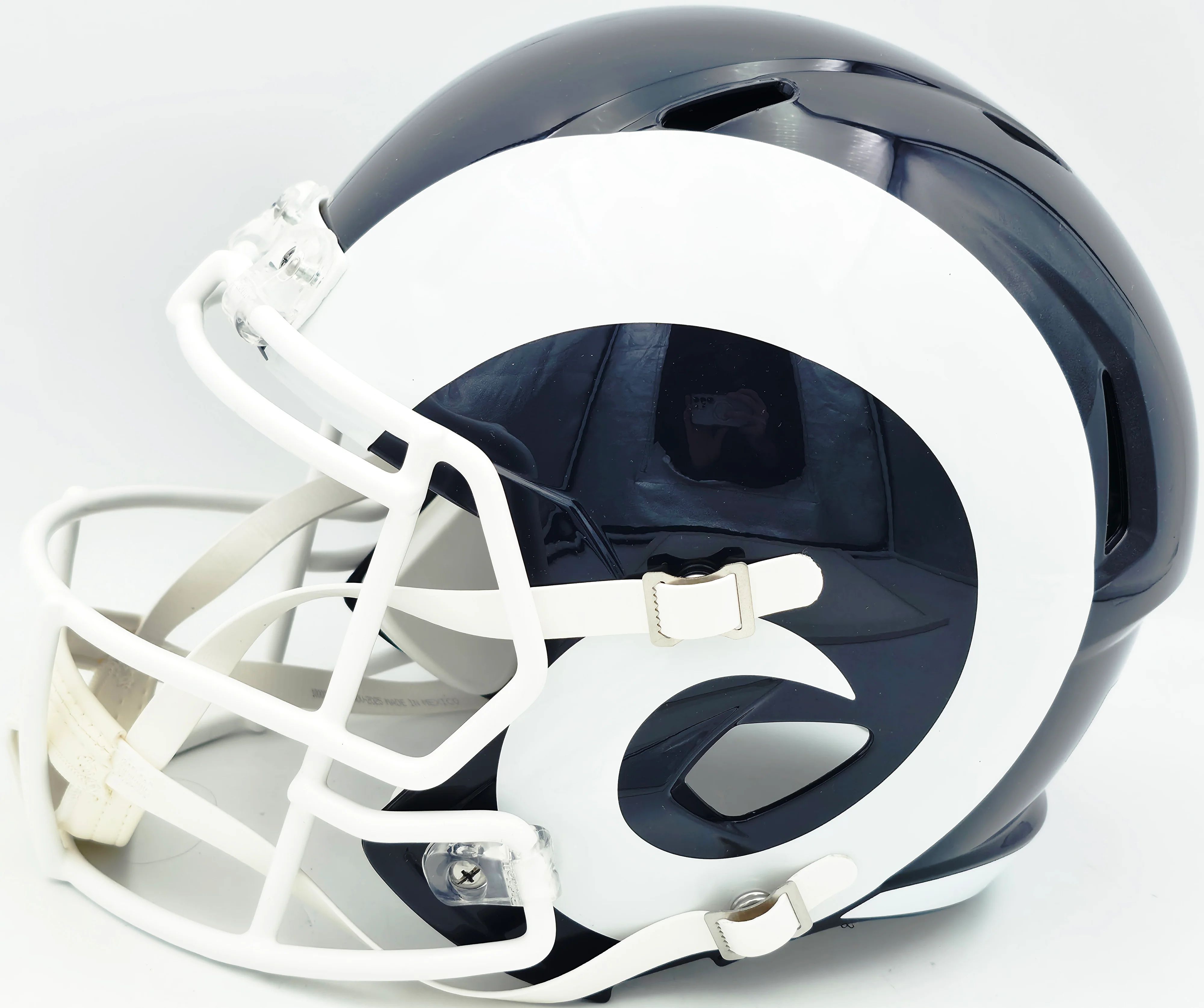 Aaron Donald Autographed Los Angeles Rams Blue Full Size Speed Replica Helmet Beckett BAS Witness Stock #261455 - Image 5