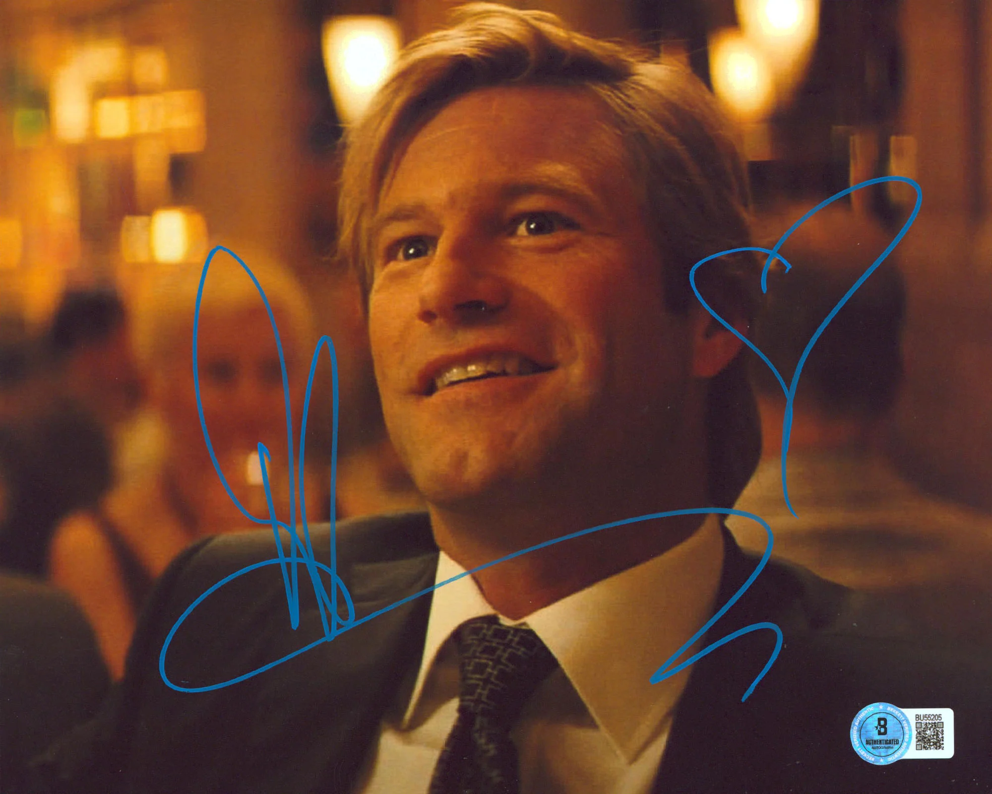 Aaron Eckhart Batman The Dark Knight Authentic Signed 8x10 Photo BAS #BU55205 - Image 2