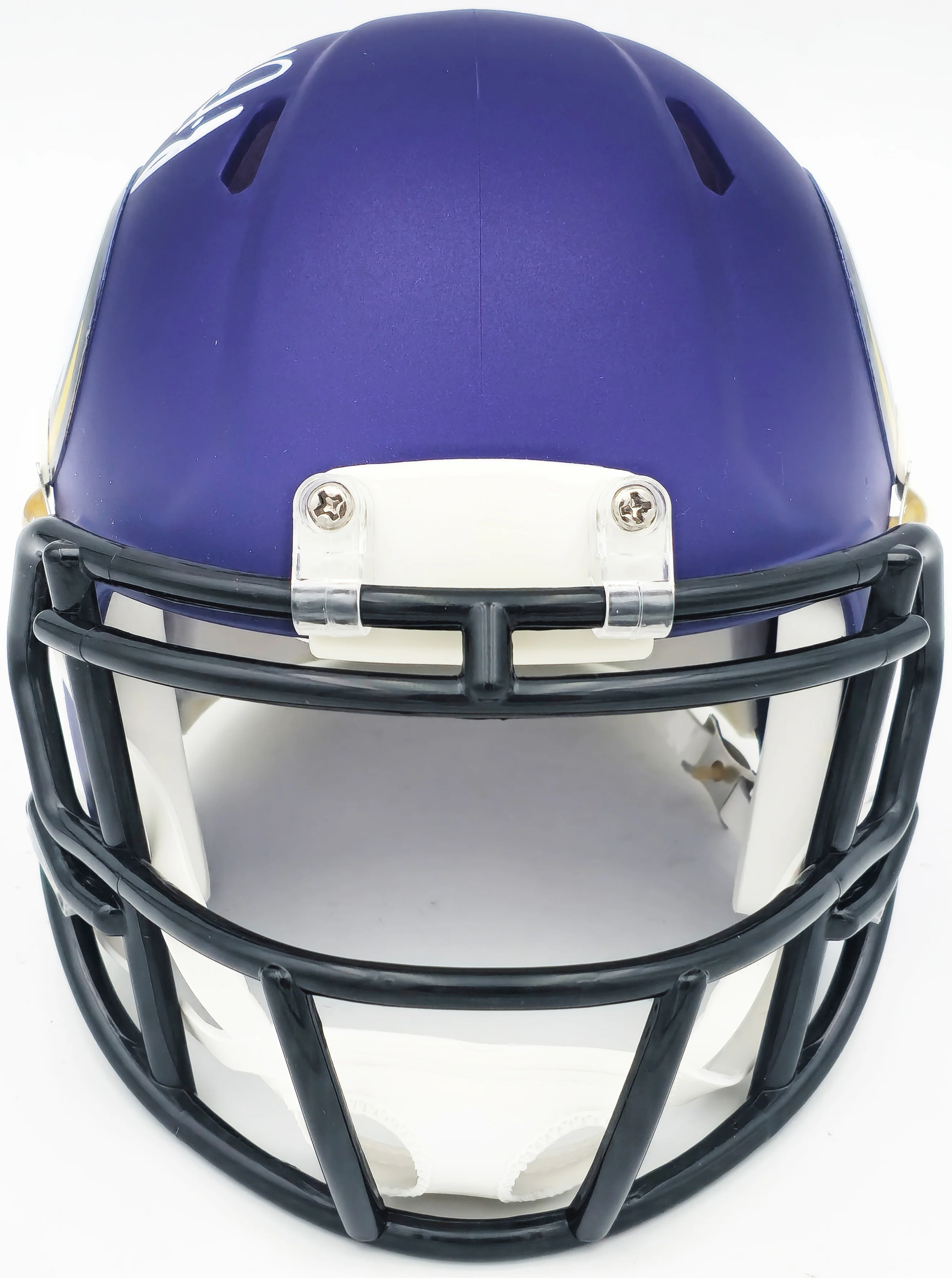 Aaron Jones Autographed Minnesota Vikings Purple Speed Mini Helmet Beckett BAS Witness Stock #228815 - Image 3