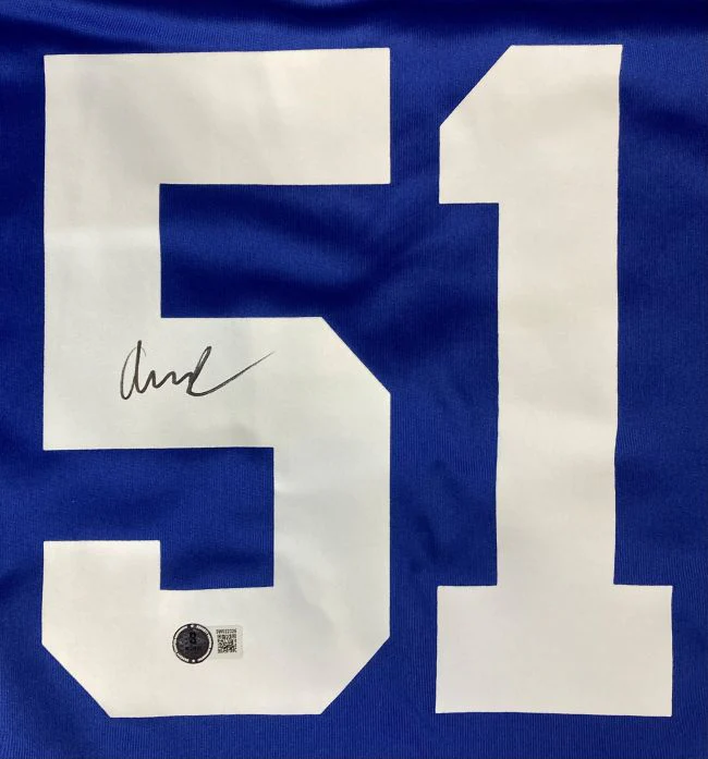 Abdul Carter Signed New York Giants Nike Game Replica Jersey BAS - Image 2