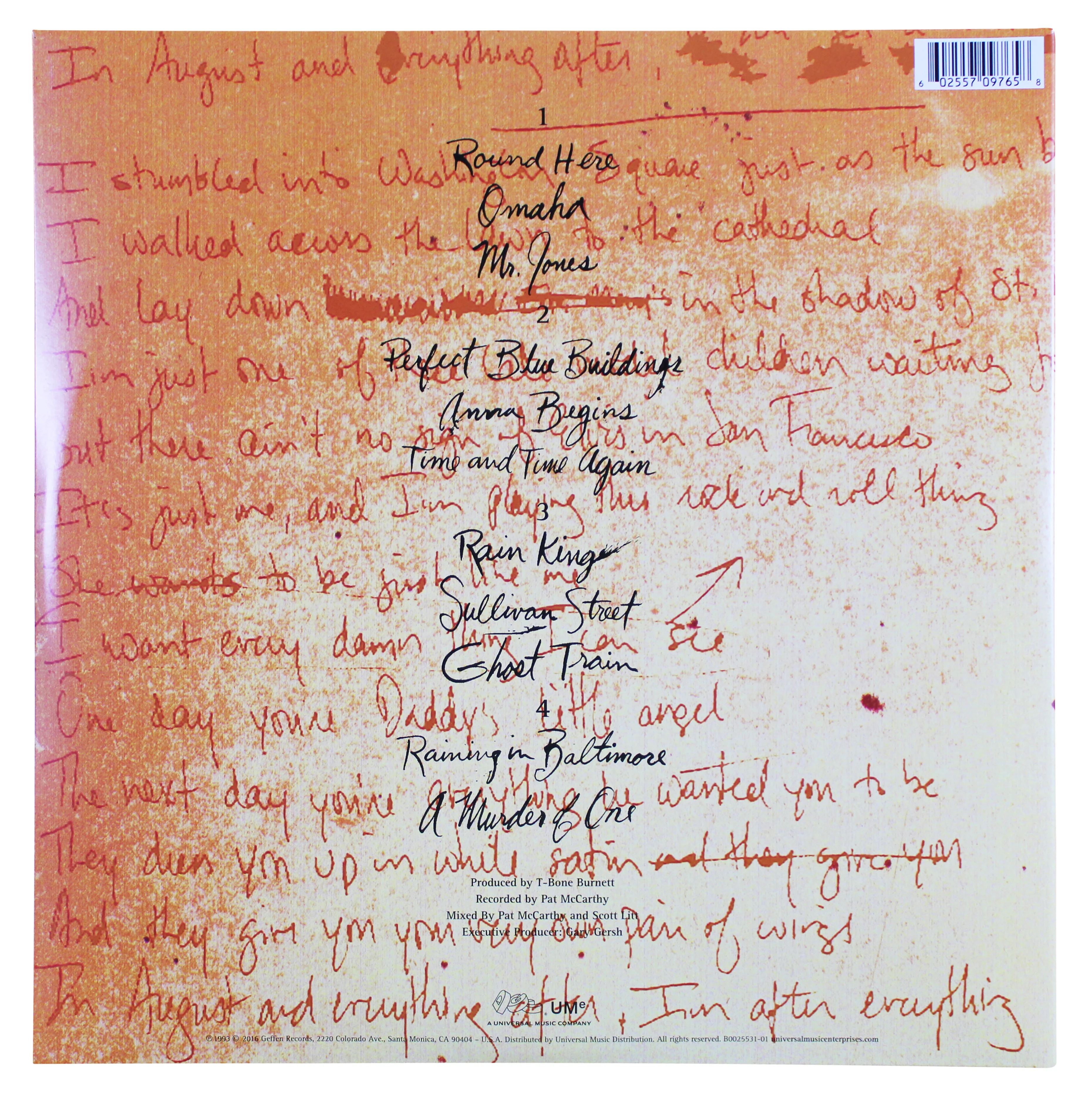 Adam Duritz Counting Crows Signed August and Everything After Album Flat JSA - Image 5