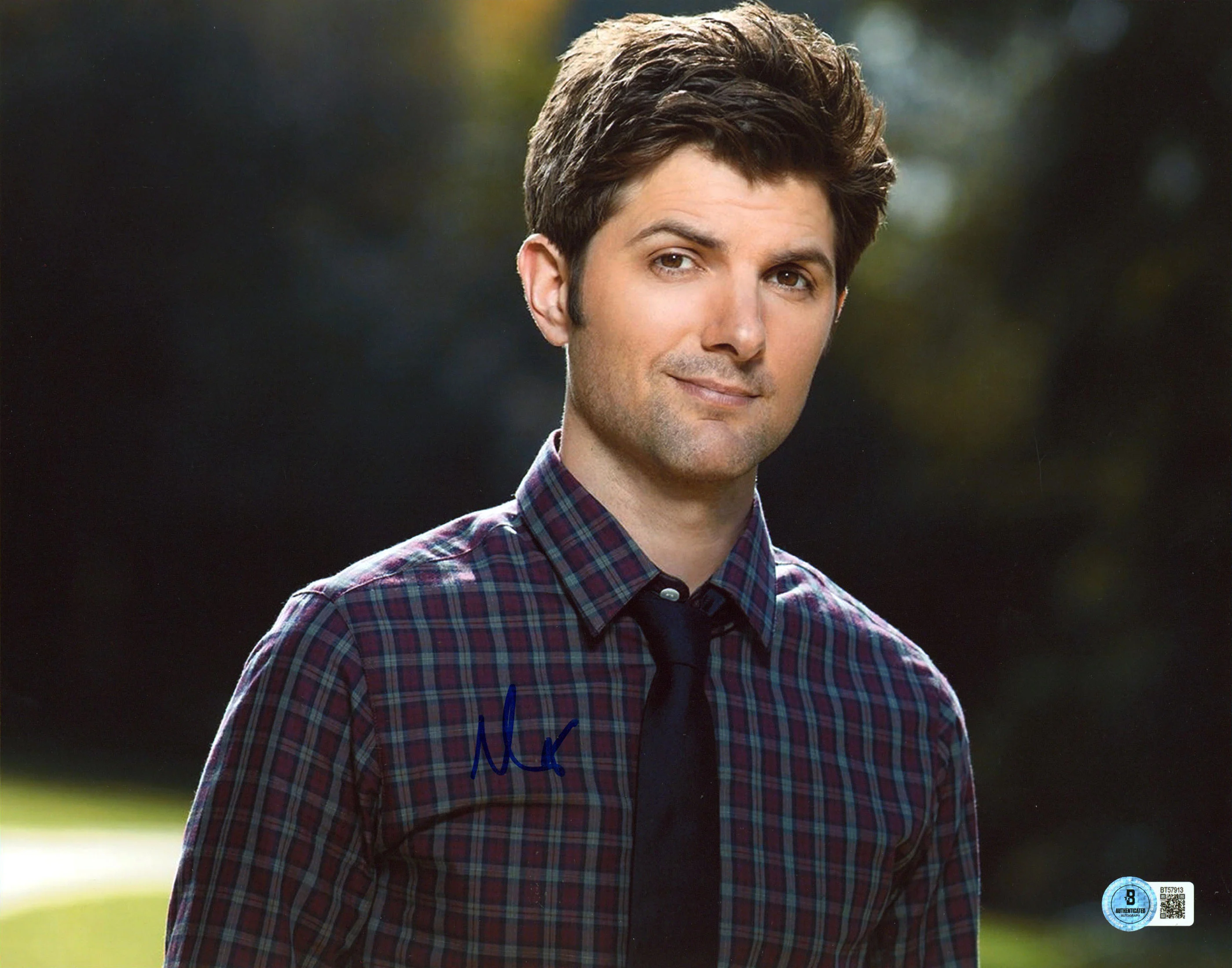 Adam Scott Big Little Lies Authentic Signed 11x14 Horizontal Photo BAS #BT57913 - Image 2