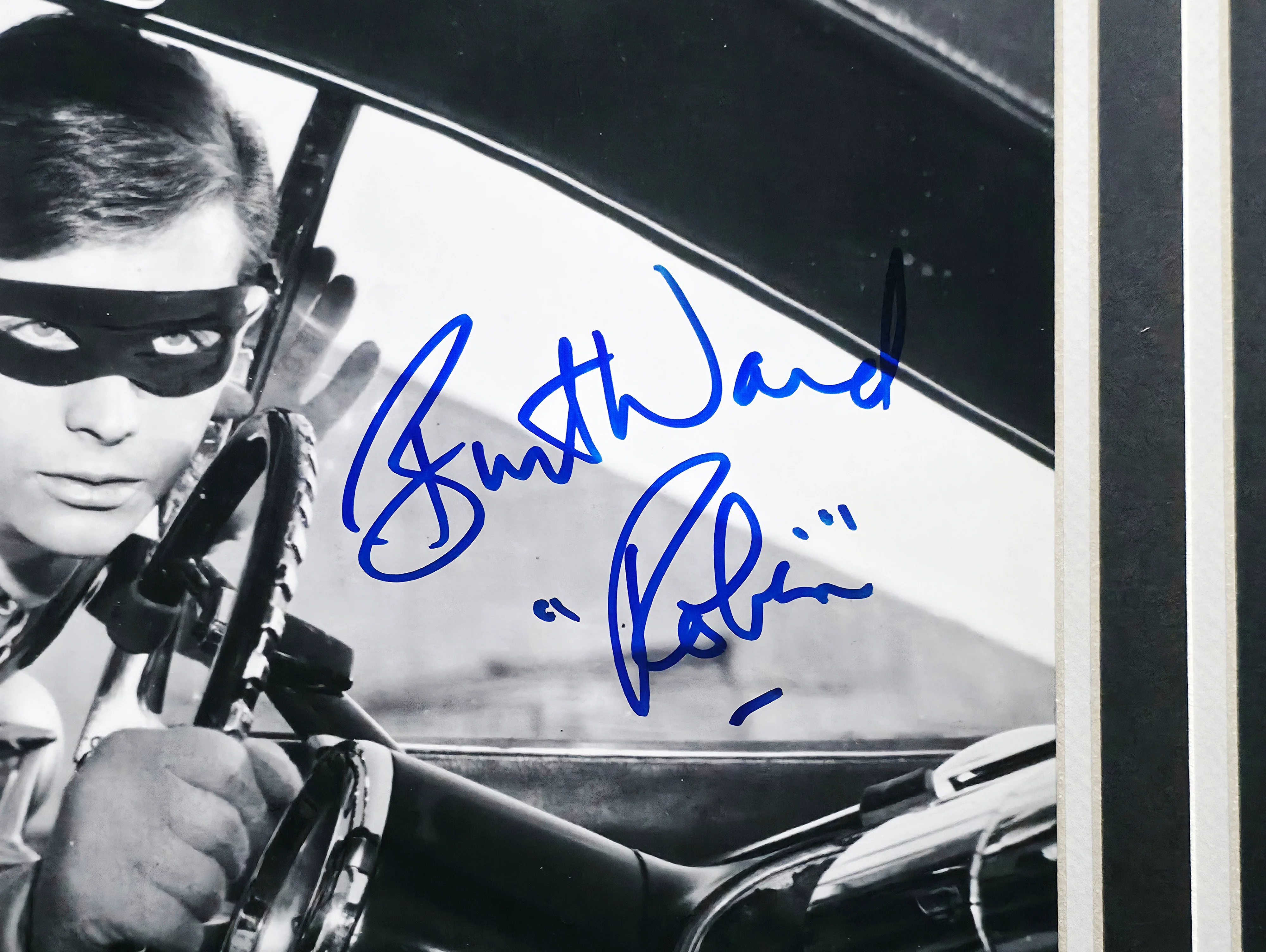 Adam West & Burt Ward Autographed Framed 16x20 Photo Batman & Robin Beckett BAS #AE16676 - Image 4