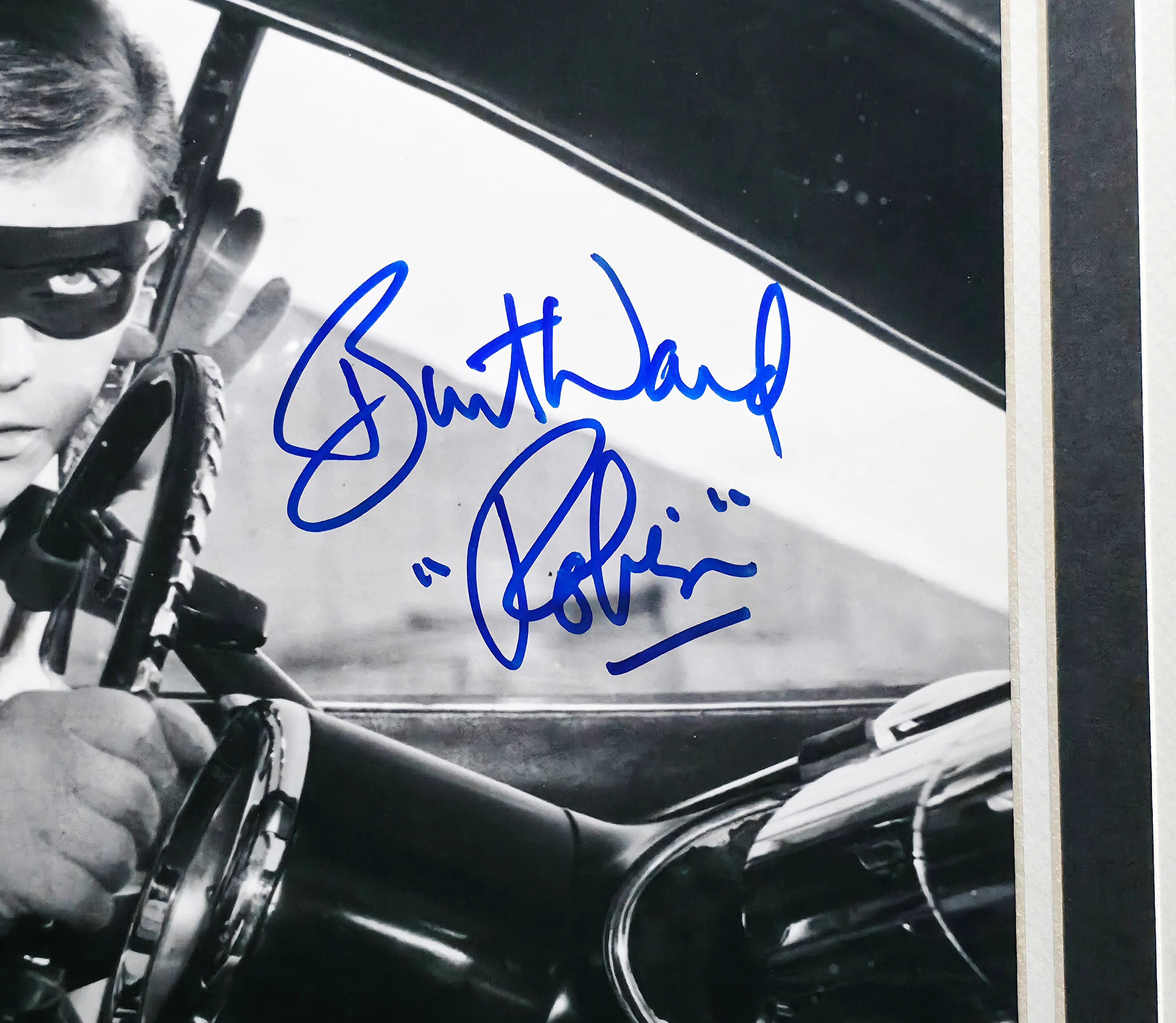 Adam West & Burt Ward Autographed Framed 16x20 Photo Batman & Robin Beckett BAS #AE16677 - Image 4