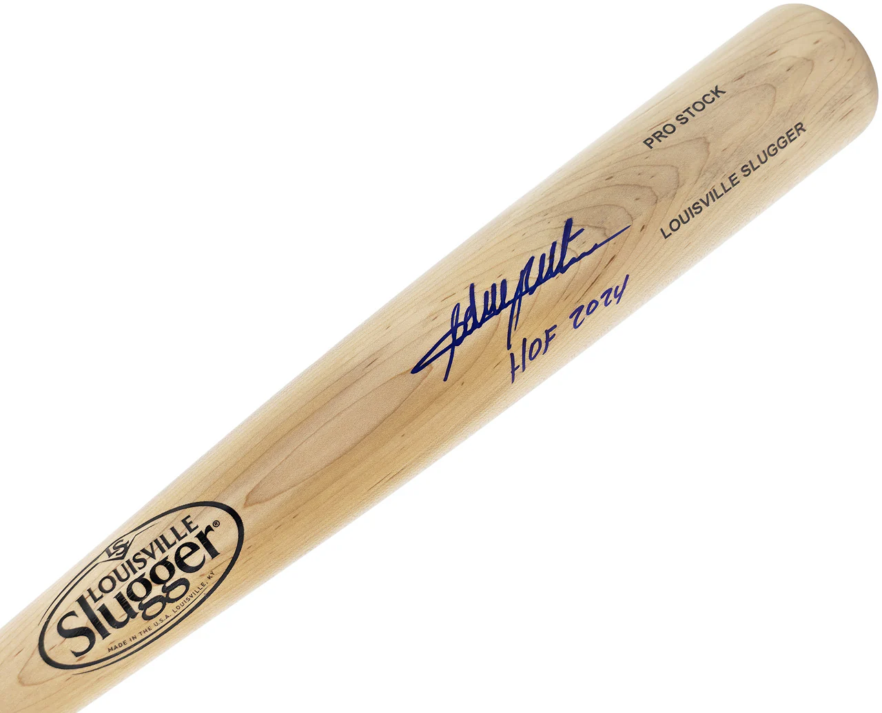 Adrian Beltre Autographed Blonde Louisville Slugger Pro Stock Baseball Bat Texas Rangers "HOF 2024" Beckett BAS Witness Stock #239822 - Image 2