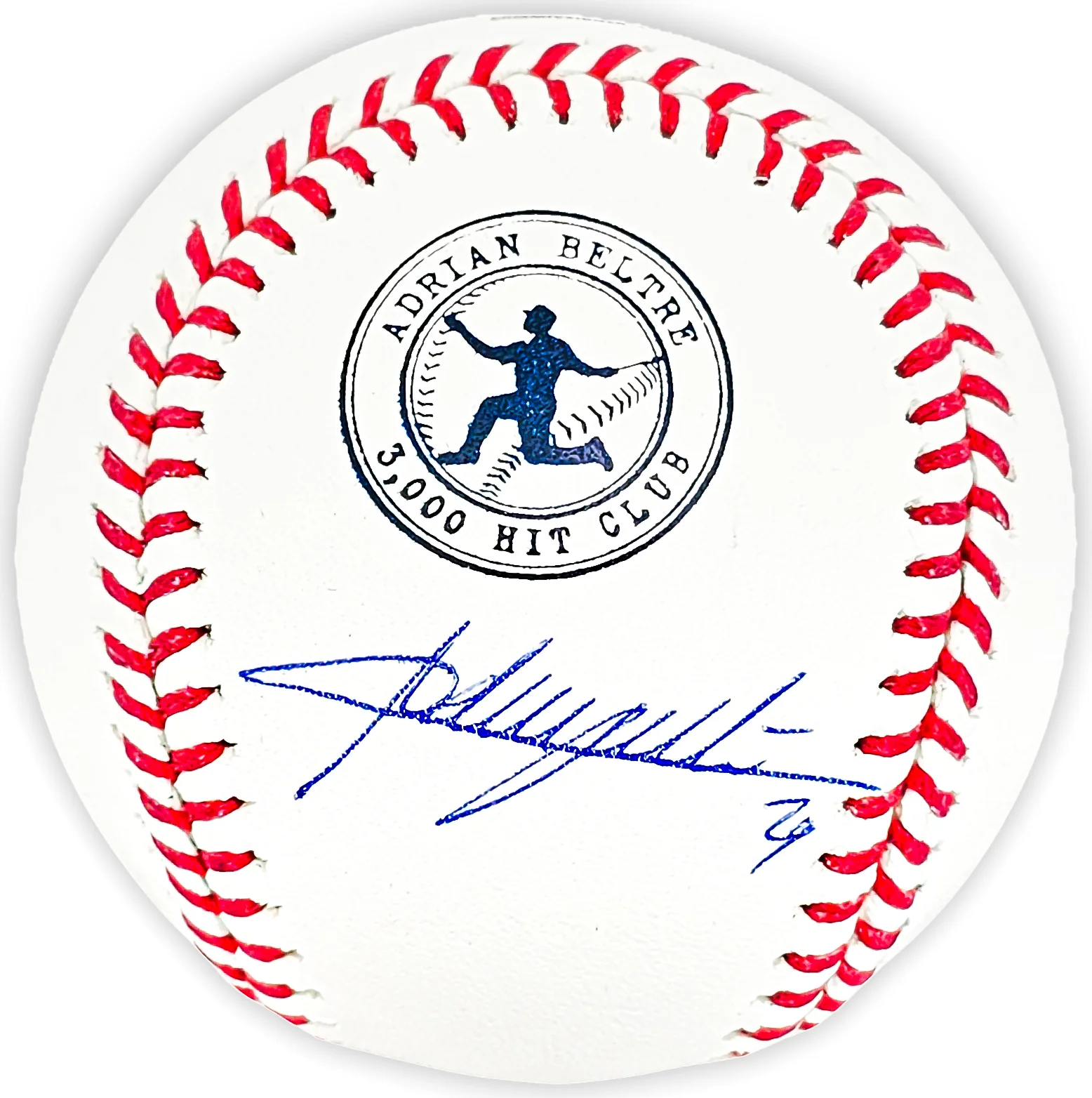 Adrian Beltre Autographed Official 3000th Hit Logo MLB Baseball Texas Rangers JSA Stock #215520 - Image 2