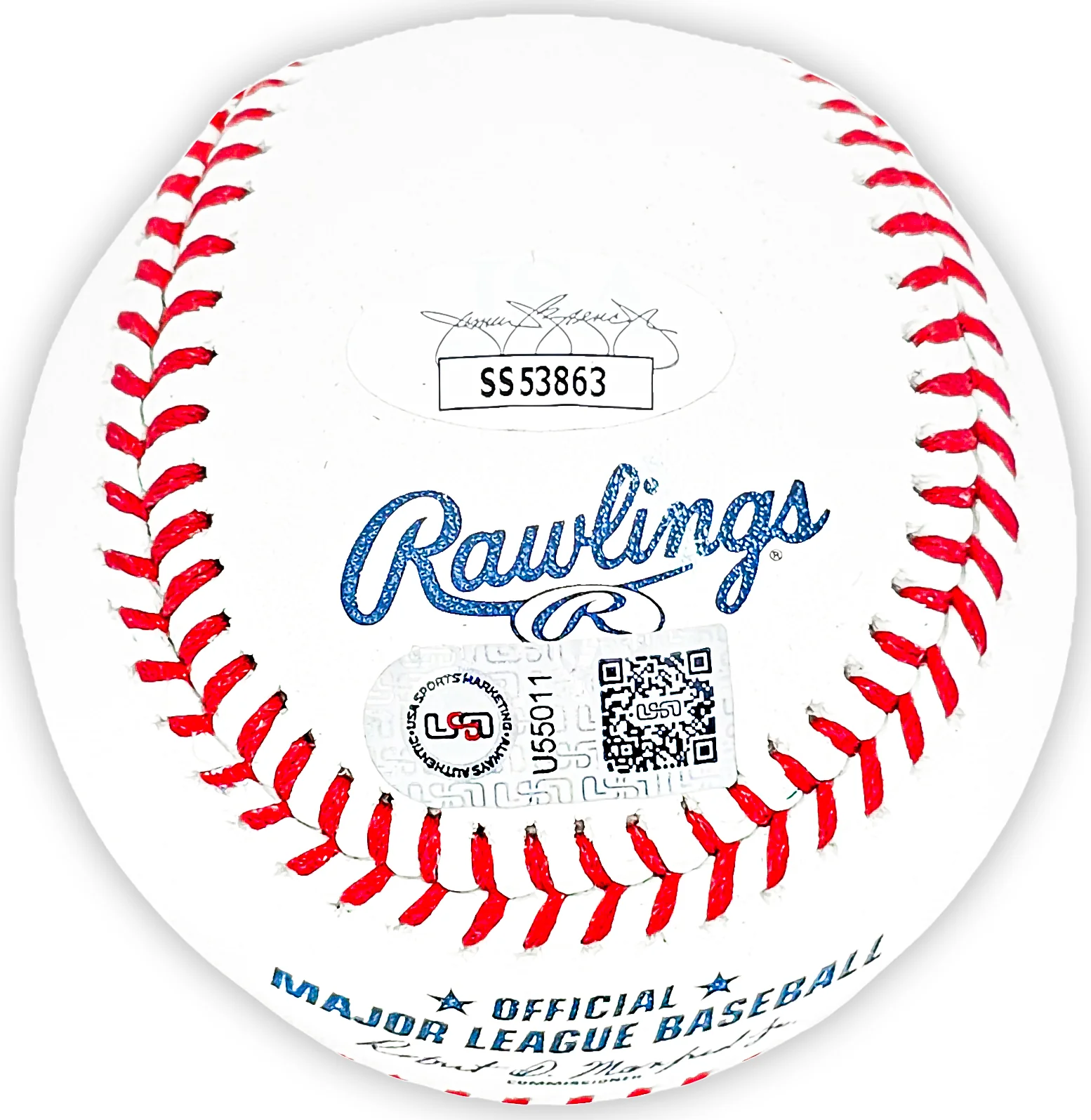 Adrian Beltre Autographed Official 3000th Hit Logo MLB Baseball Texas Rangers JSA Stock #215520 - Image 4