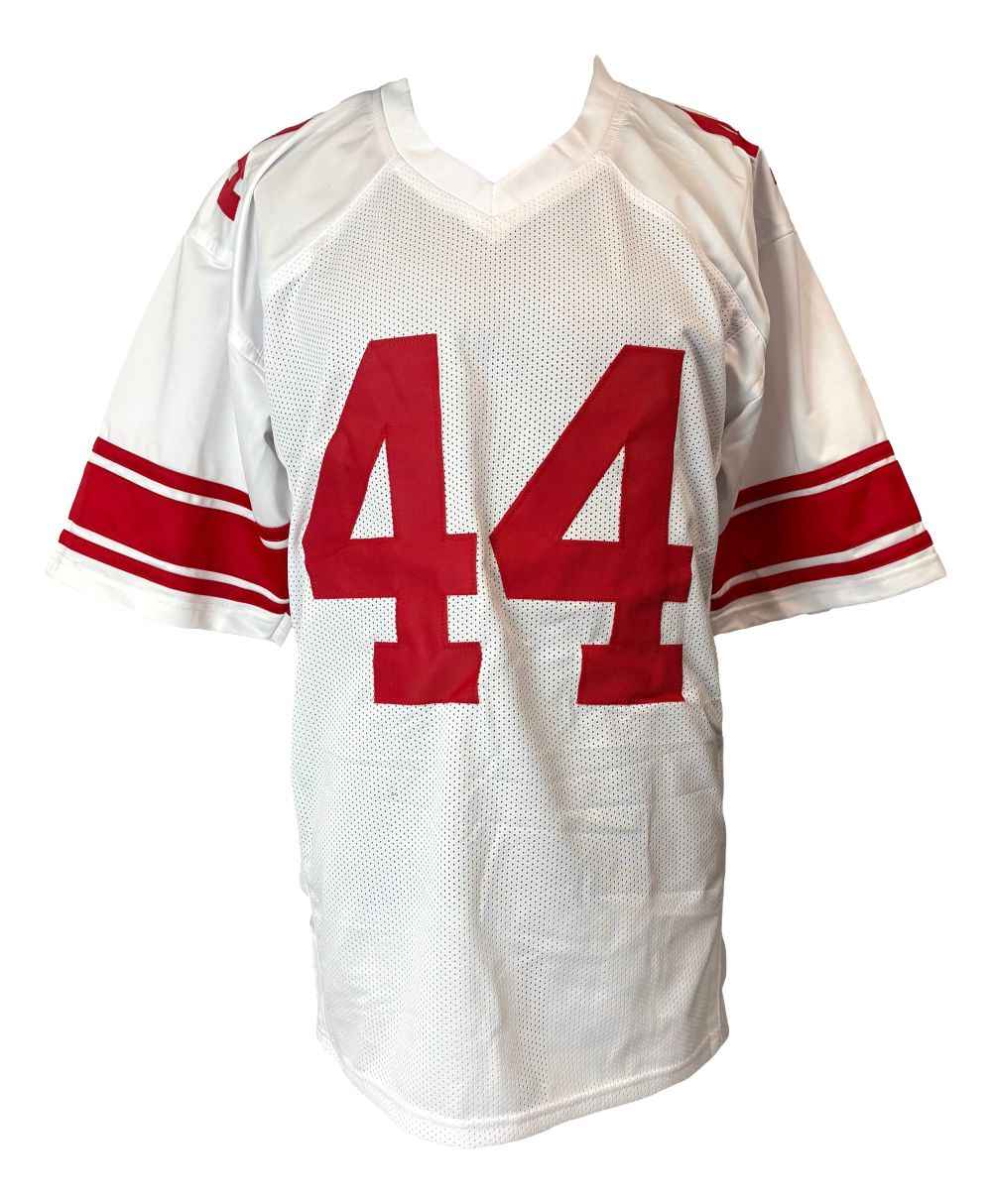 Ahmad Bradshaw New York Signed White Football Jersey Sports Integrity - Image 3
