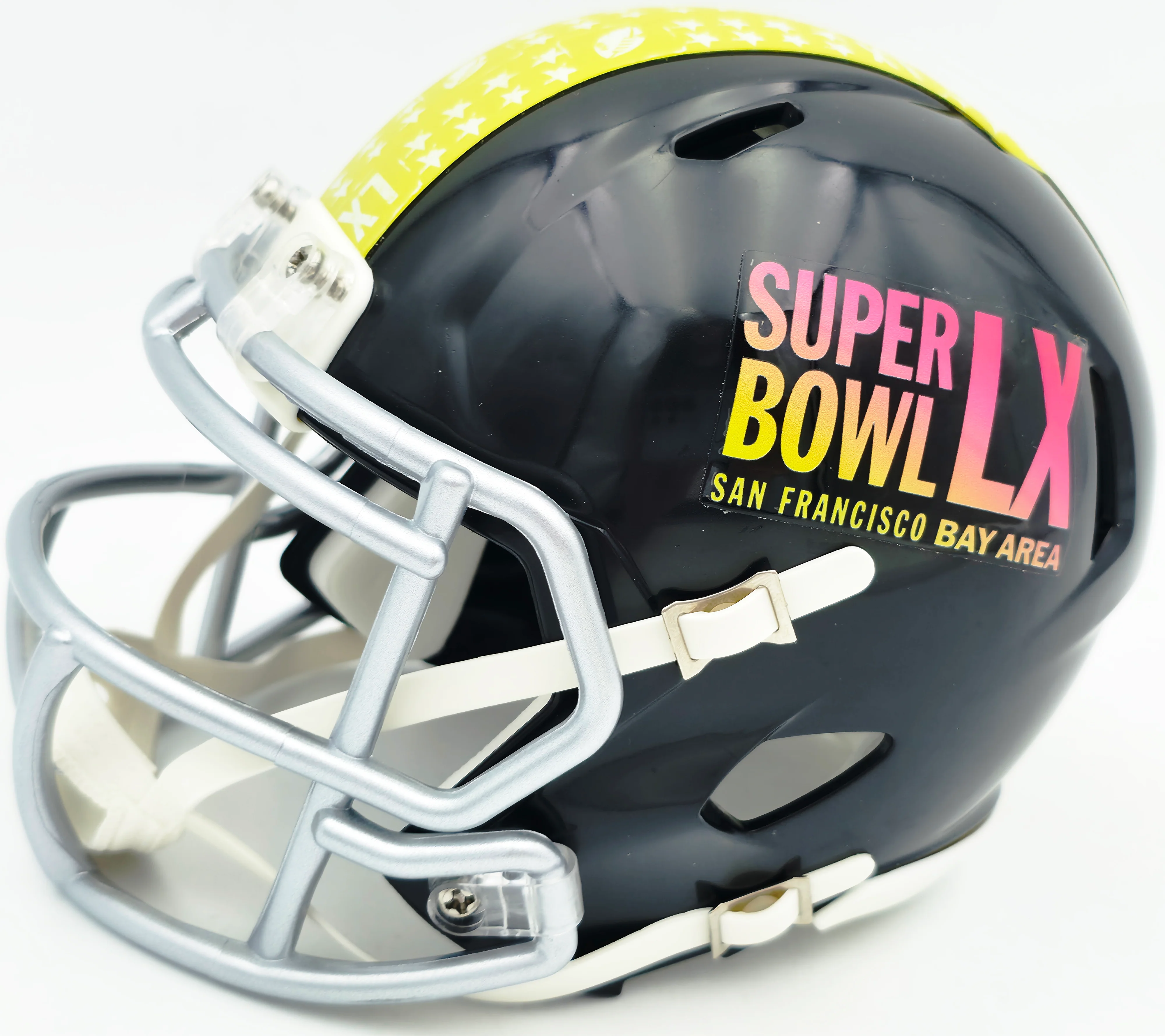 AJ Barner Autographed Seattle Seahawks Black Super Bowl LX Logo Speed Mini Helmet Beckett BAS Witness Stock #262486 - Image 3