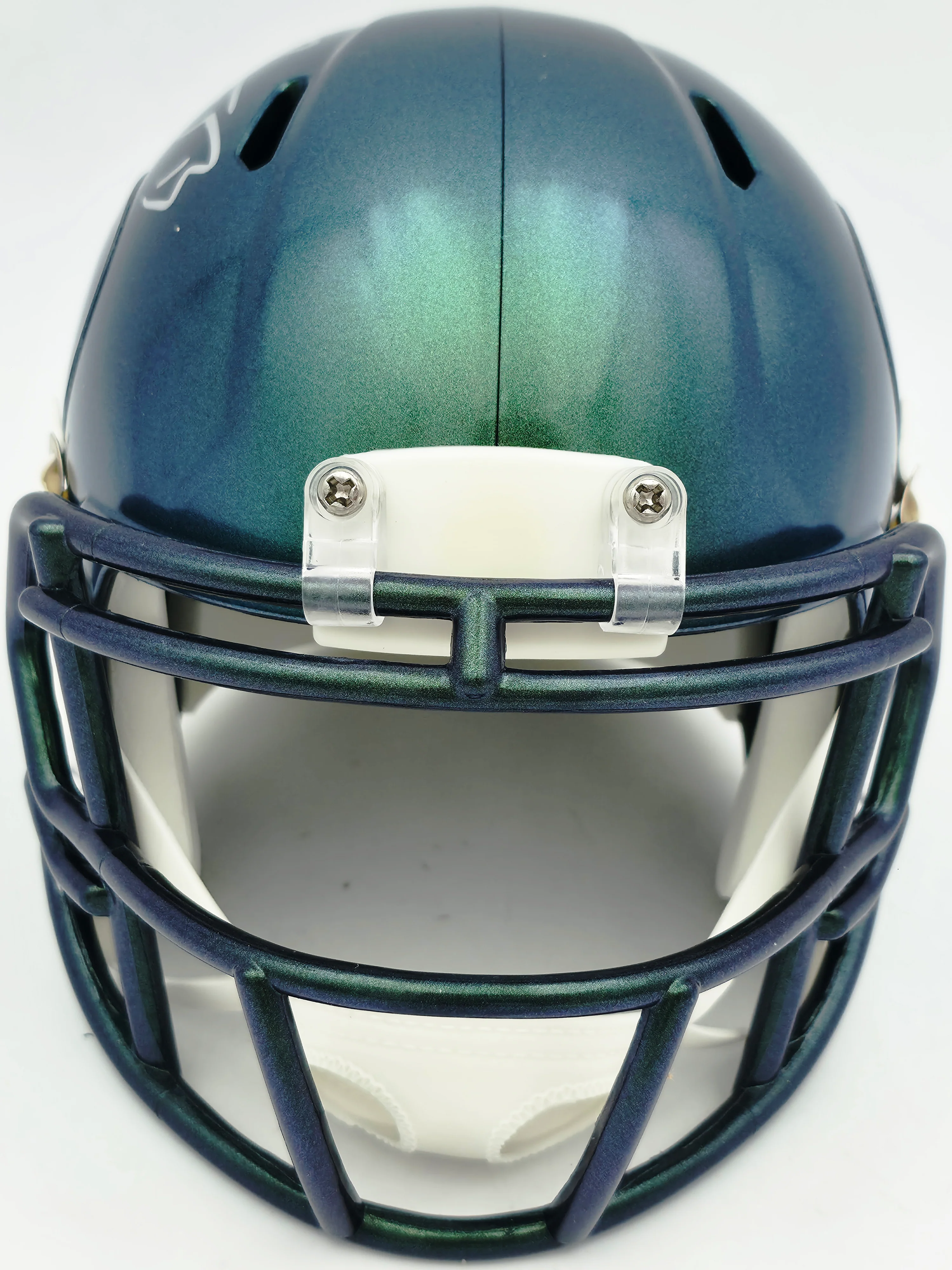 AJ Barner Autographed Seattle Seahawks Rivalries Speed Mini Helmet Beckett BAS Witness Stock #262484 - Image 3