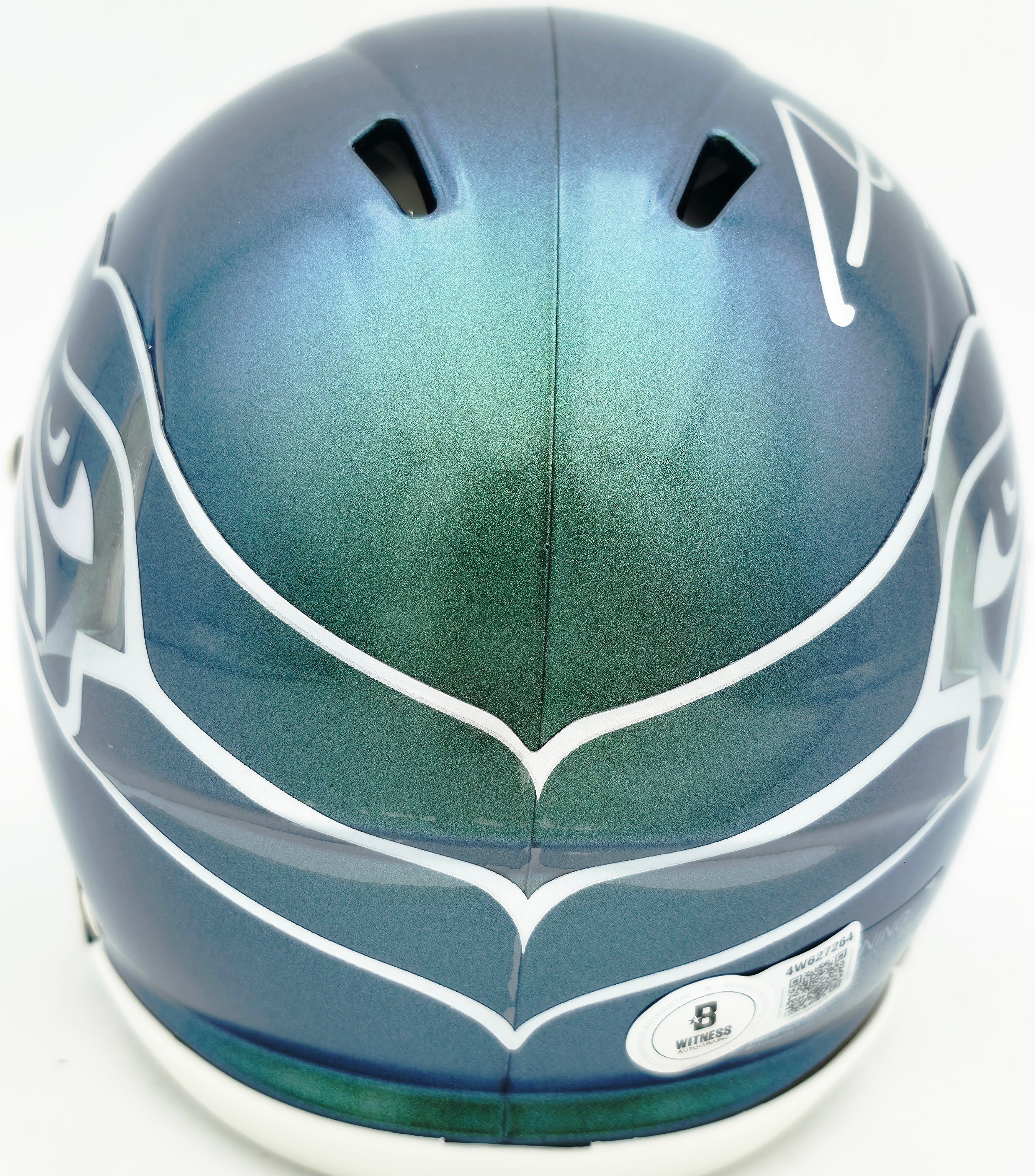 AJ Barner Autographed Seattle Seahawks Rivalries Speed Mini Helmet Beckett BAS Witness Stock #262484 - Image 5