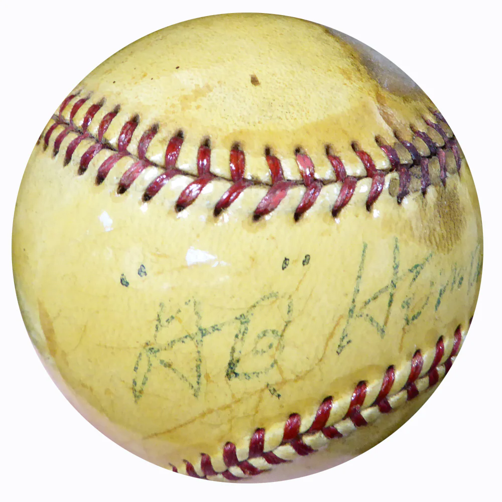 Al A.B. Hermann Autographed Official AL Harridge Baseball Boston Braves Vintage Beckett BAS #B26698 - Image 2