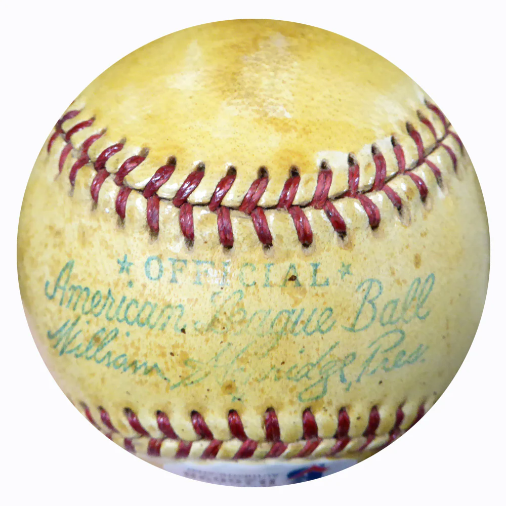 Al A.B. Hermann Autographed Official AL Harridge Baseball Boston Braves Vintage Beckett BAS #B26698 - Image 4