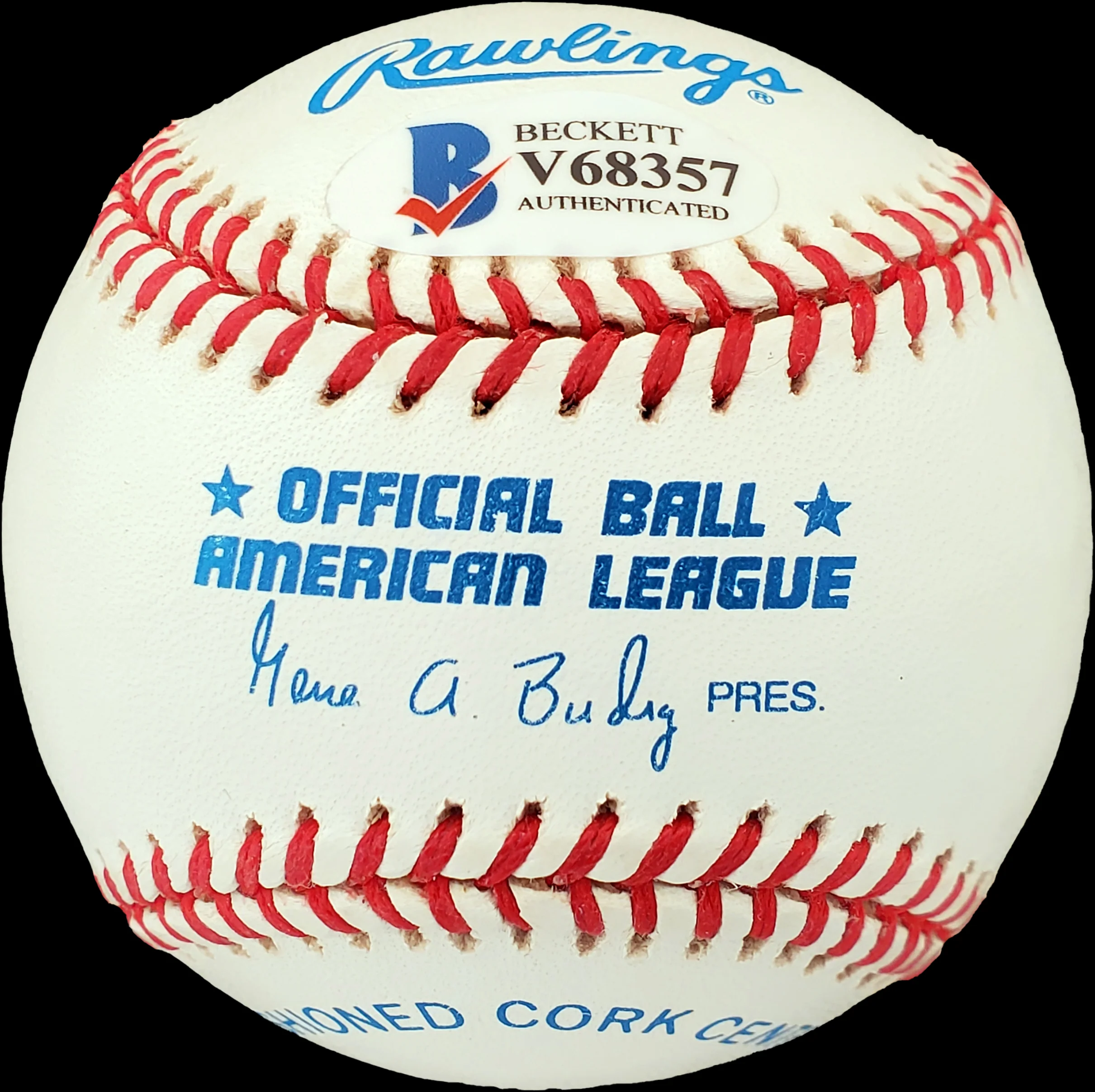 Al Brancato Autographed Official AL Baseball Philadelphia A's Beckett BAS #V68357 - Image 2