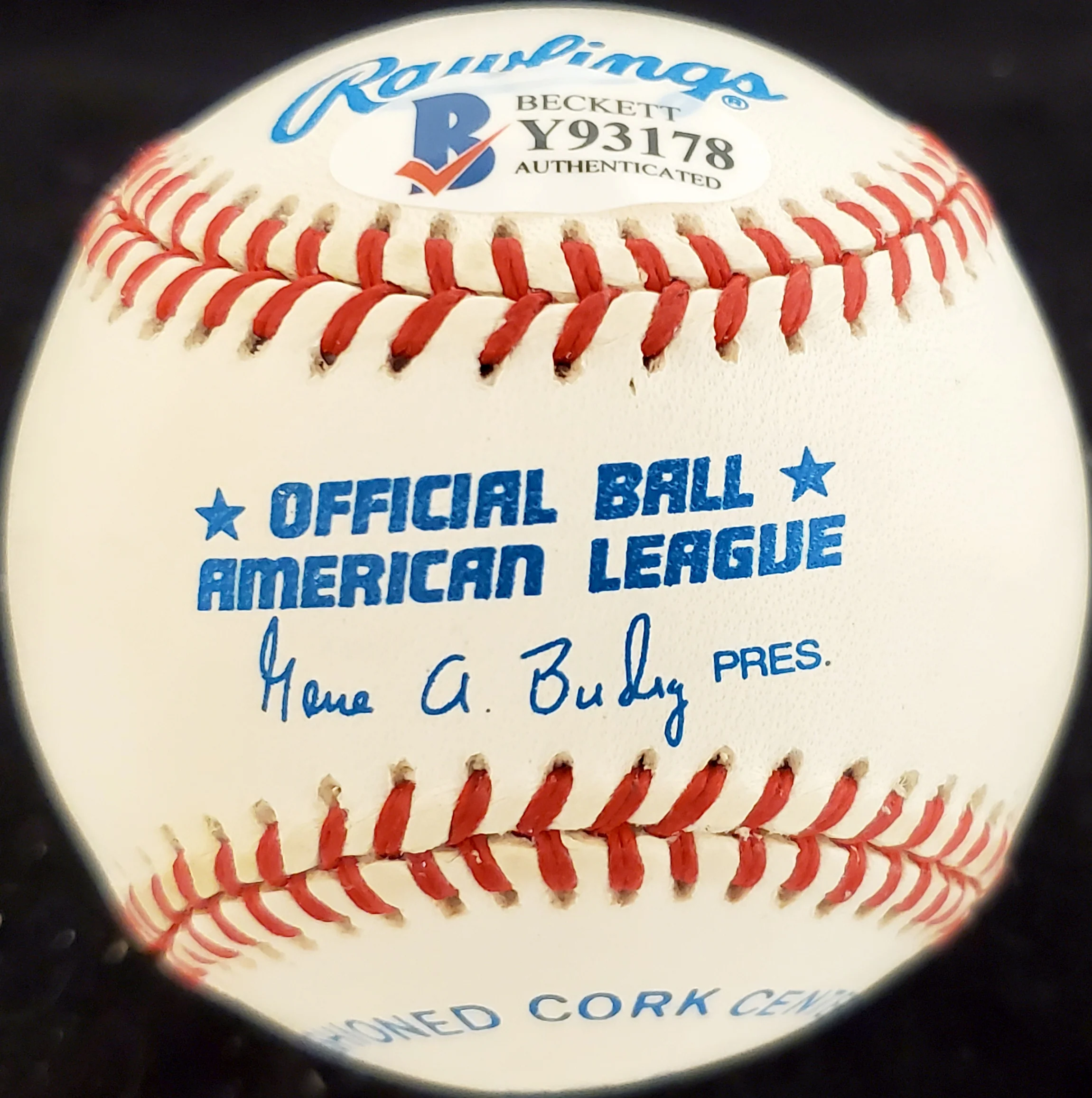 Al Brancato Autographed Official AL Baseball Philadelphia A's Beckett BAS #Y93178 - Image 2