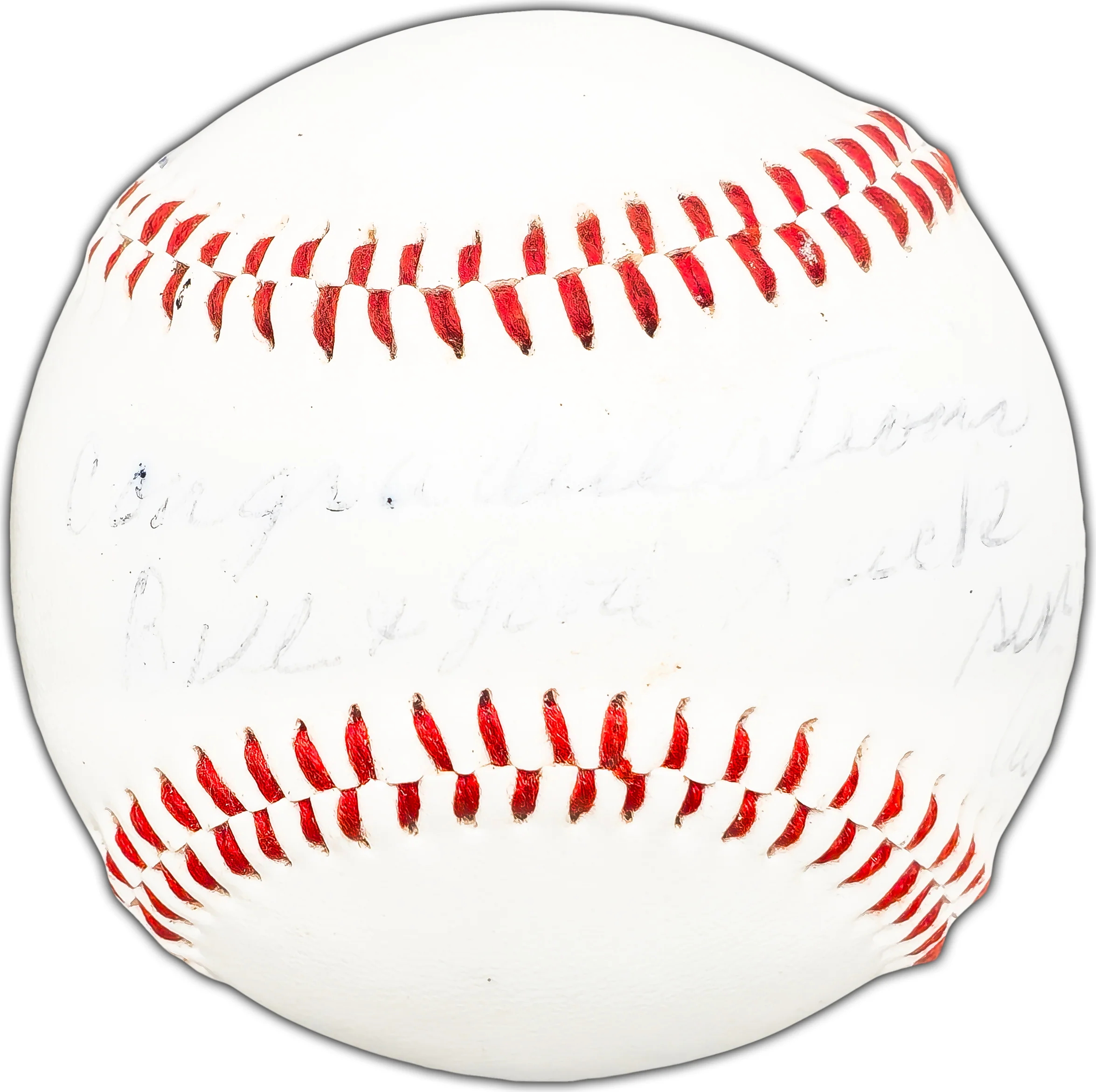 Al Flair Autographed Official Little League Baseball Boston Red Sox "Congratulations Bill & Good Luck" Beckett BAS #BK44483 - Image 2
